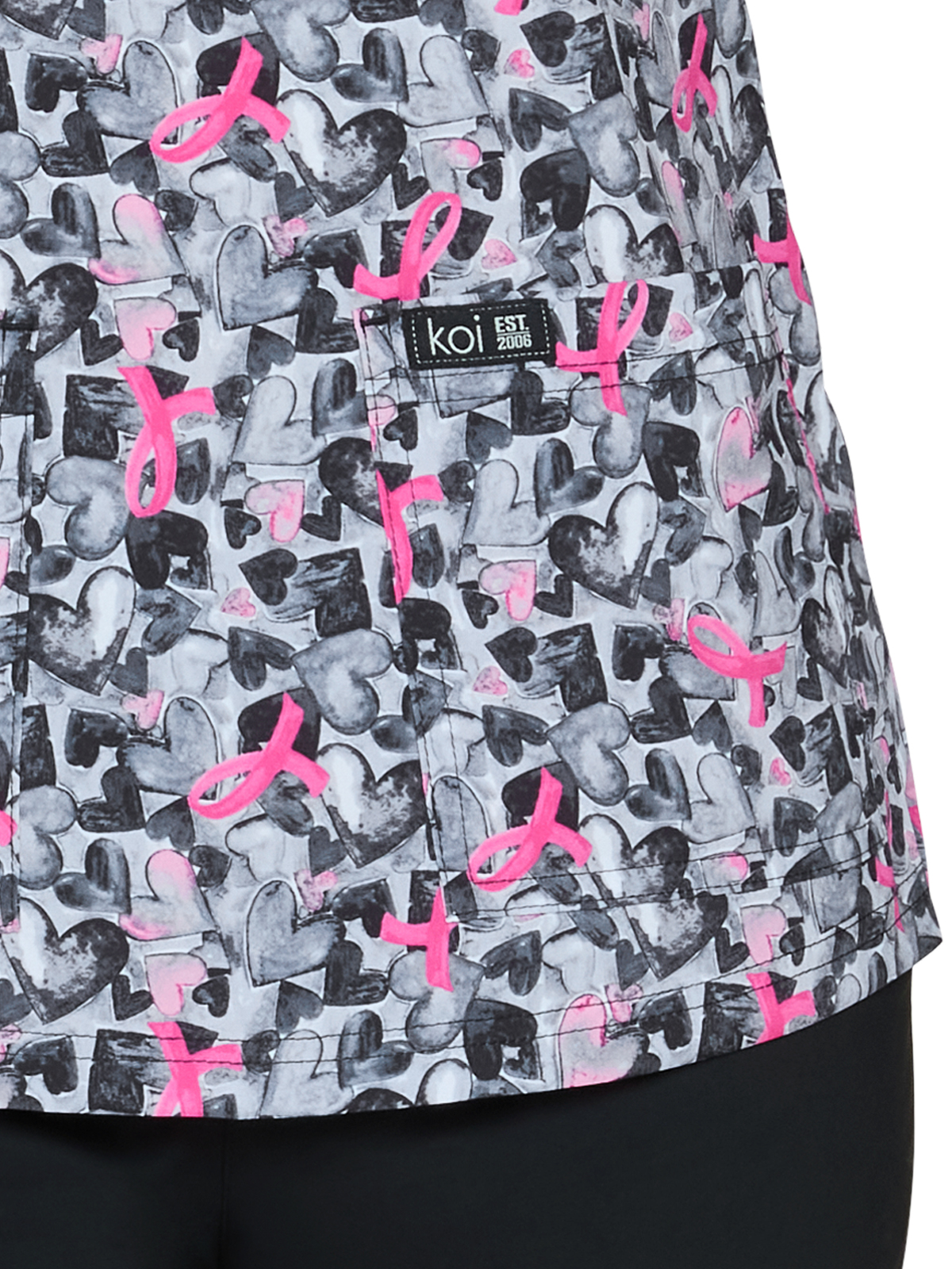 koi - Basics - Women's Two-Pocket Athletic-Inspired, Breathable Mesh Leslie Top 1
