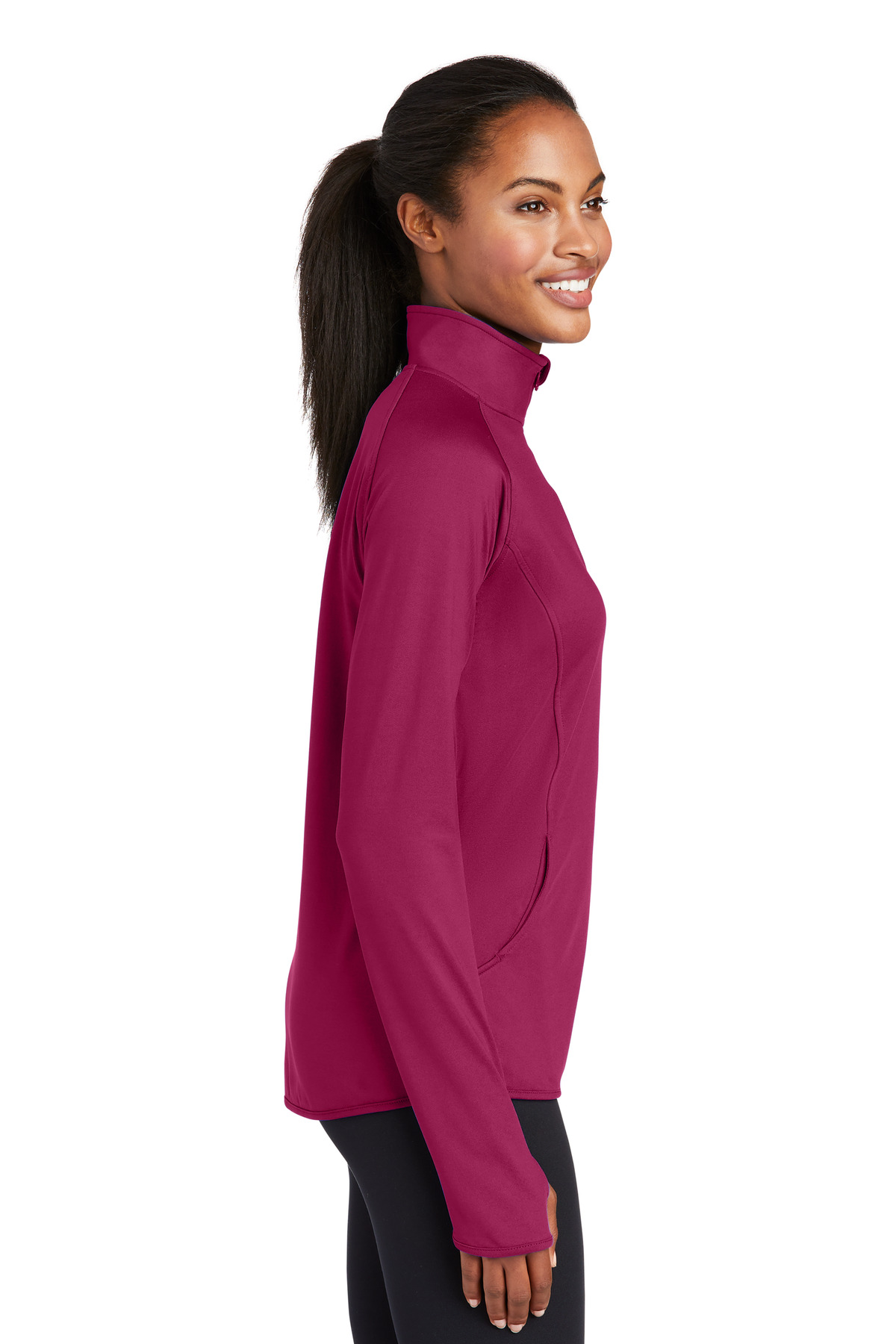 Sport-Tek® Women's Sport-Wick Stretch 1/4-Zip Pullover 41