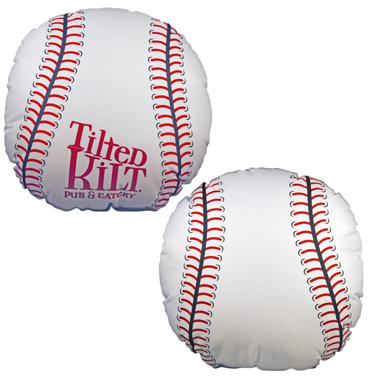 Baseball Shaped Sublimated Pillow 2