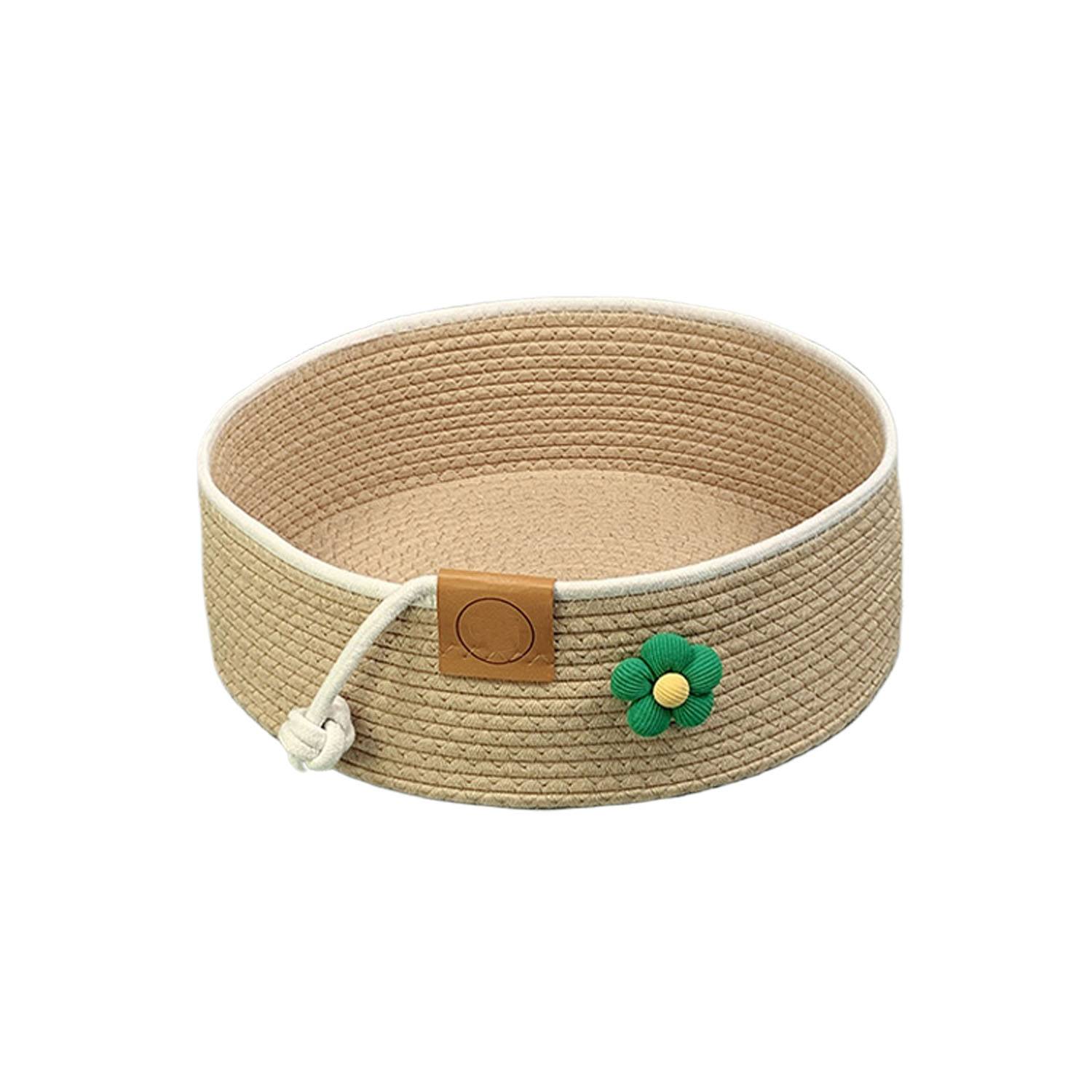 Breathable Odorless Indoor Cotton Linen Cat Bed 3