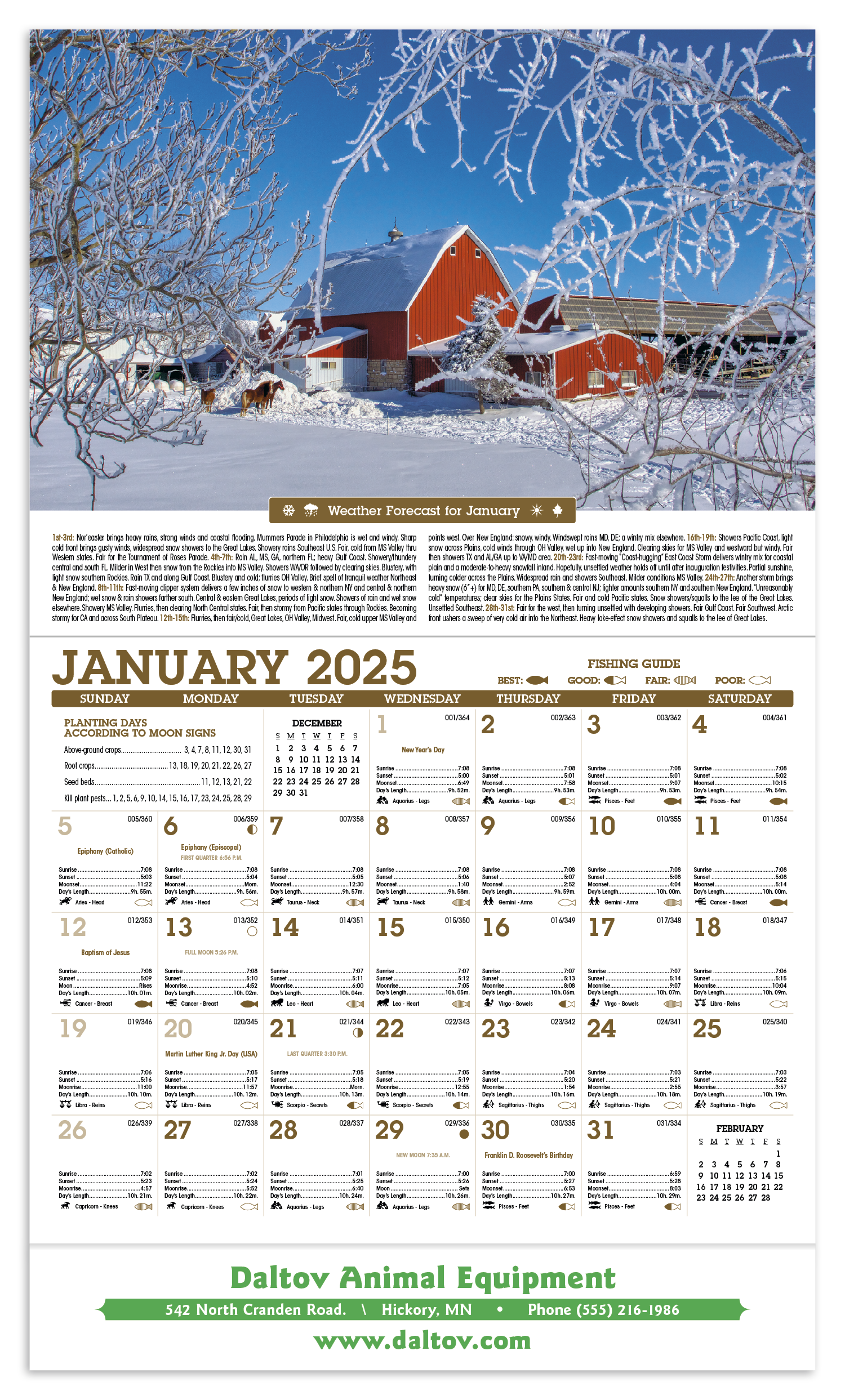 Triumph® Calendars Scenic Almanac 18