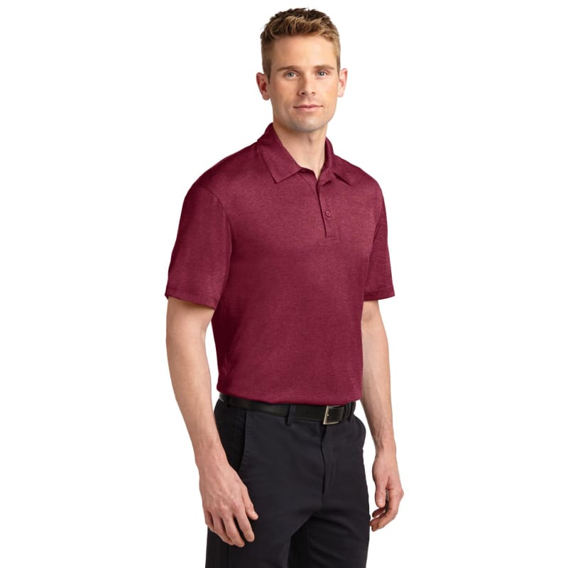 Sport-Tek Heather Contender Polo. 13
