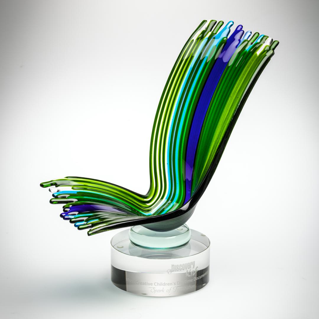 Prometheus Award, custom award with logo imprint 2