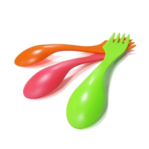 Spork 3 in 1 Camping Spoon Fork Knife Combo Plastic Cutlery 1
