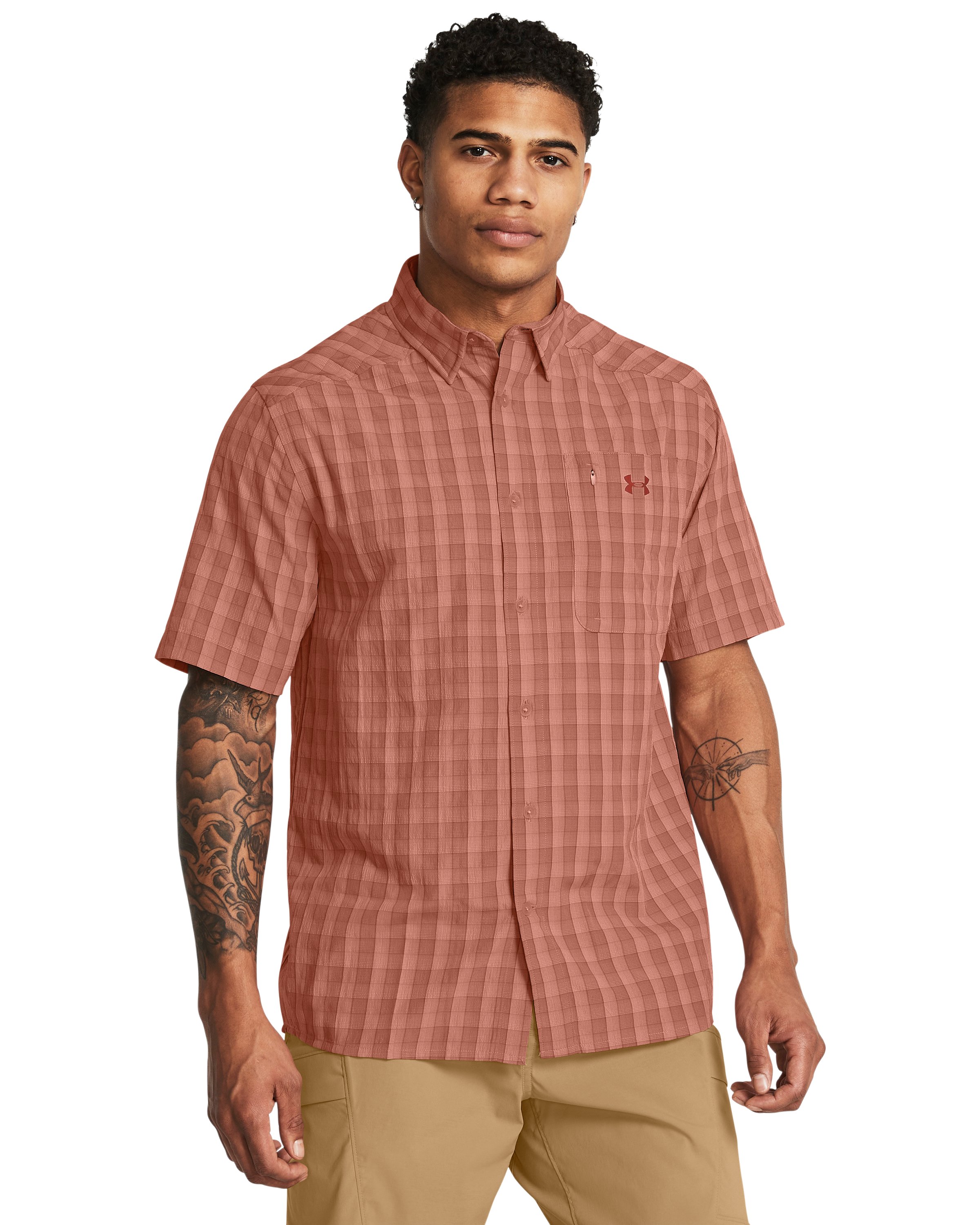 UA Drift Tide 2.0 Plaid Men's Short Sleeve 2