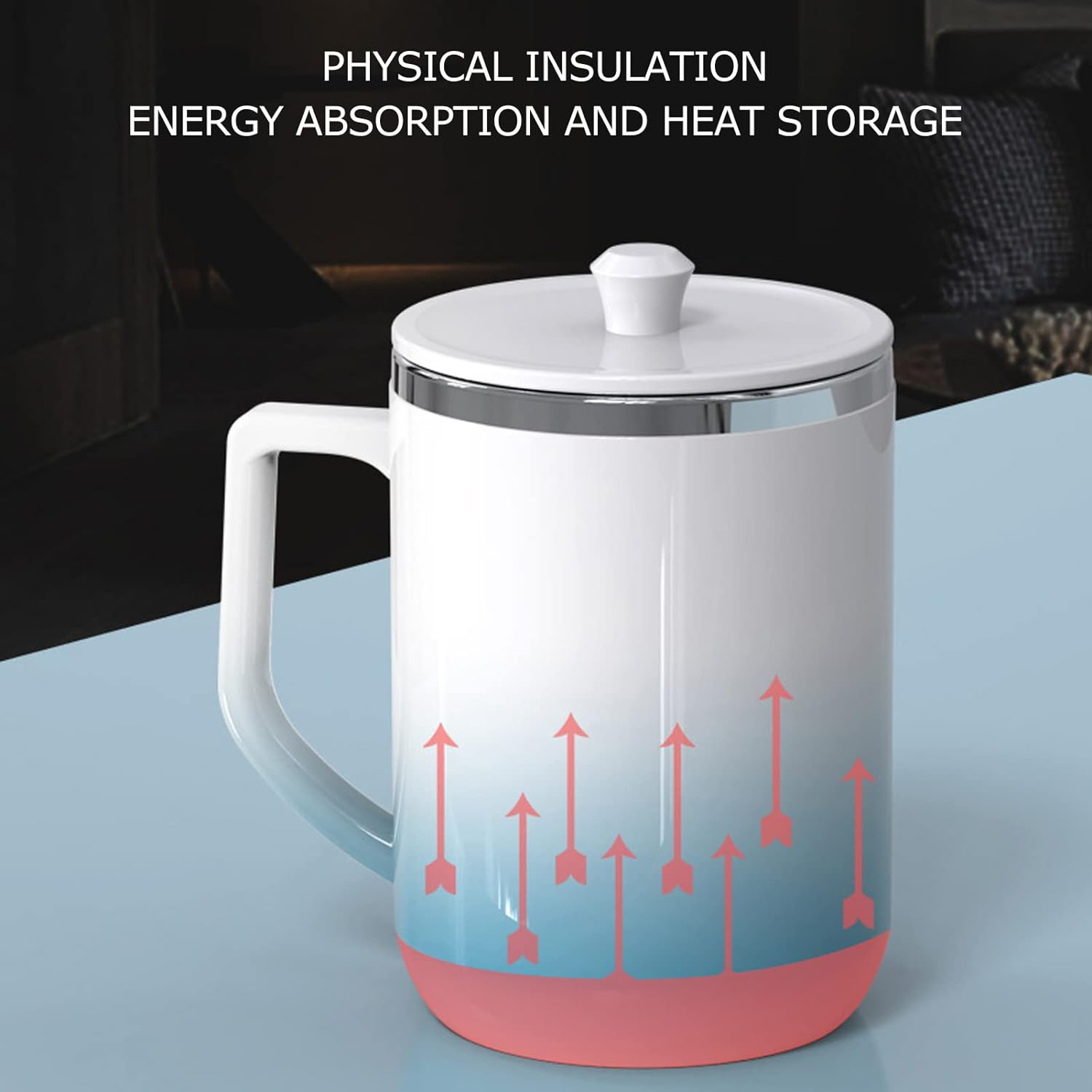 Temperature Differential Automatic Stirring Ceramic Mug 6