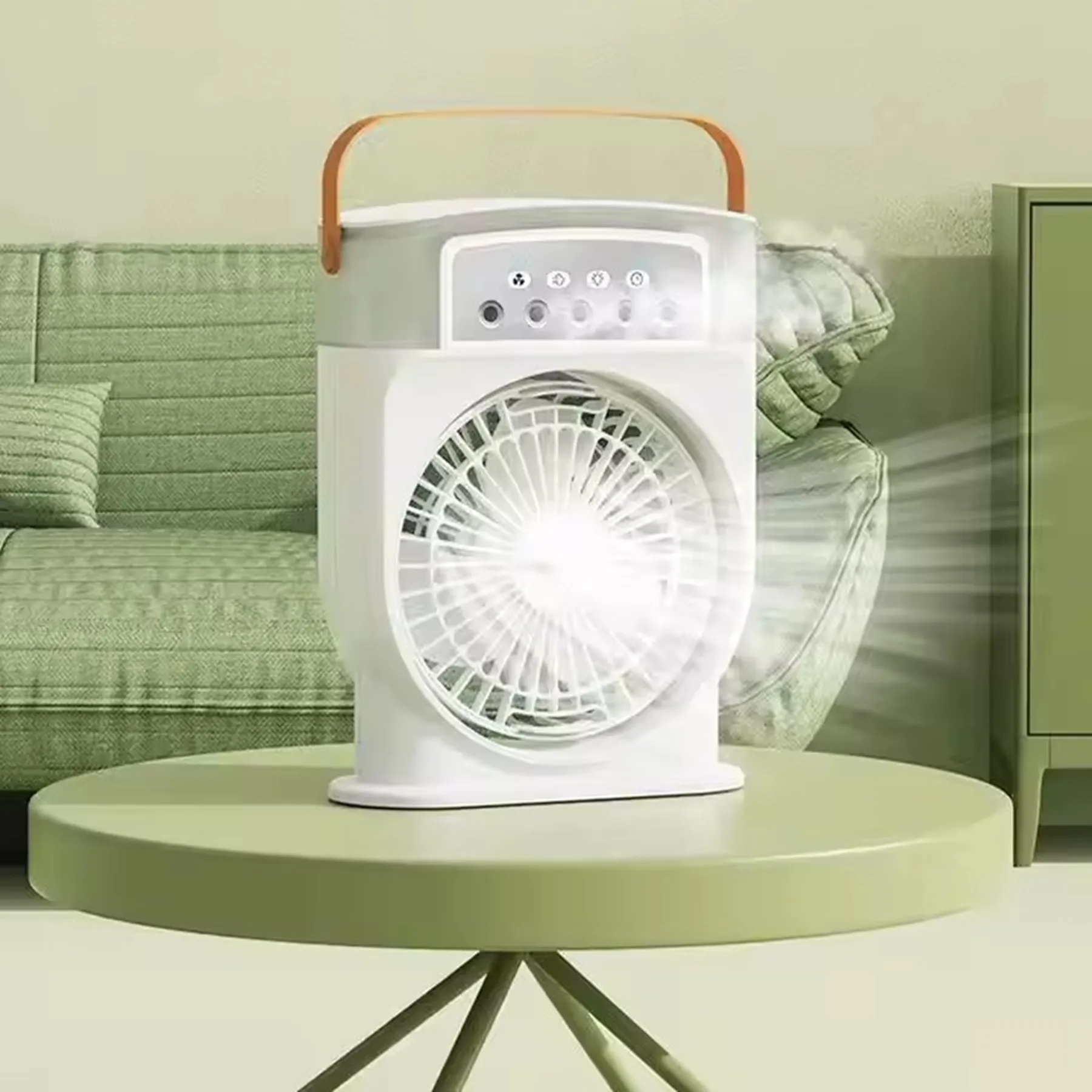 2000 mAh 5-Hole Mist Spray Mini Humidifying Fan 2