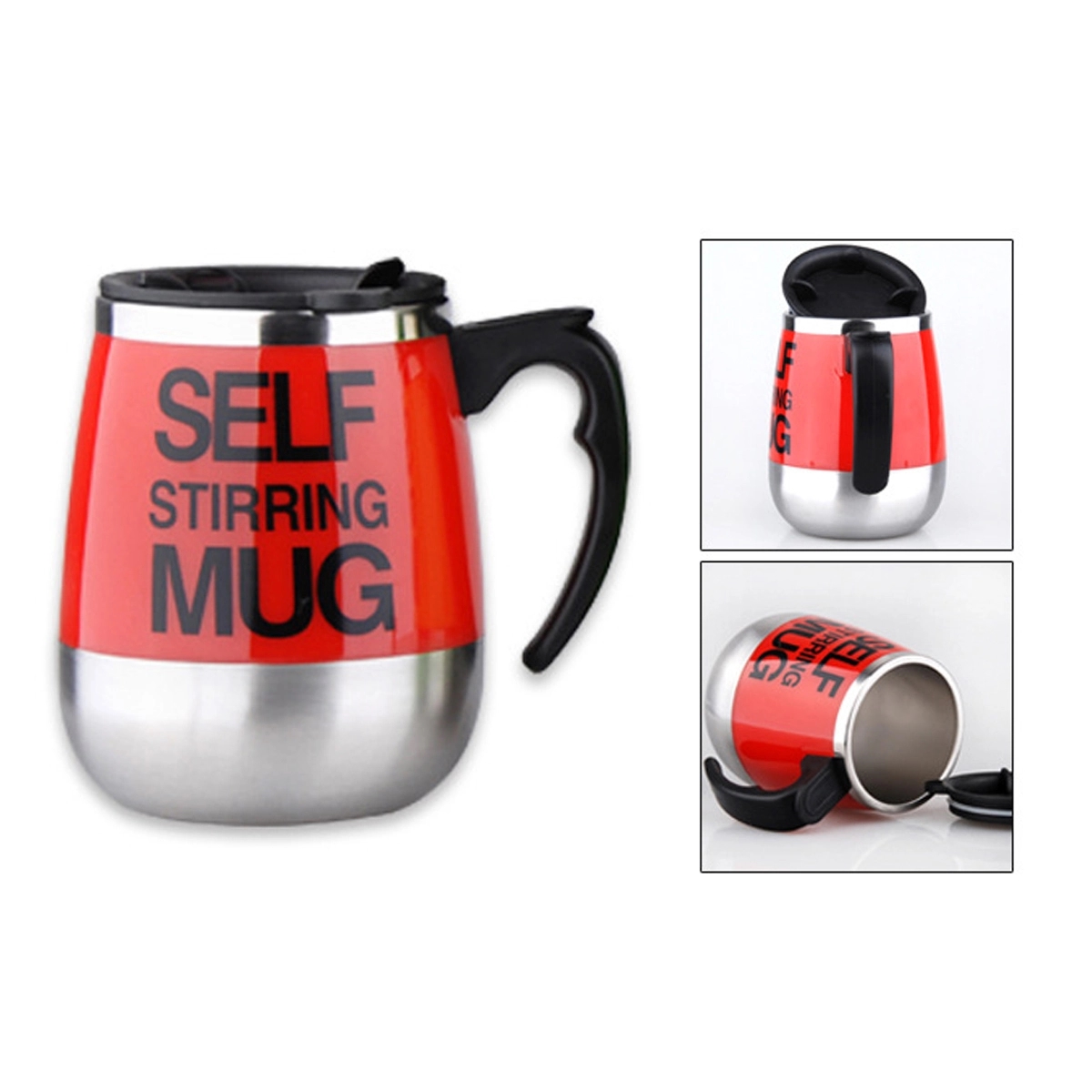 Auto Self Stirring Mixing Mug, custom mug with logo imprint 5
