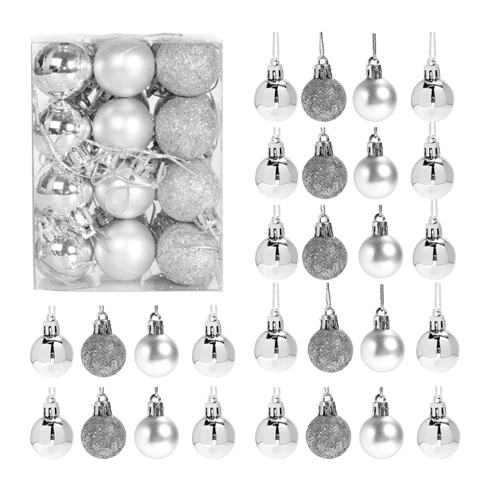 Shatterproof Christmas Ball Ornaments Set Different Sizes 4