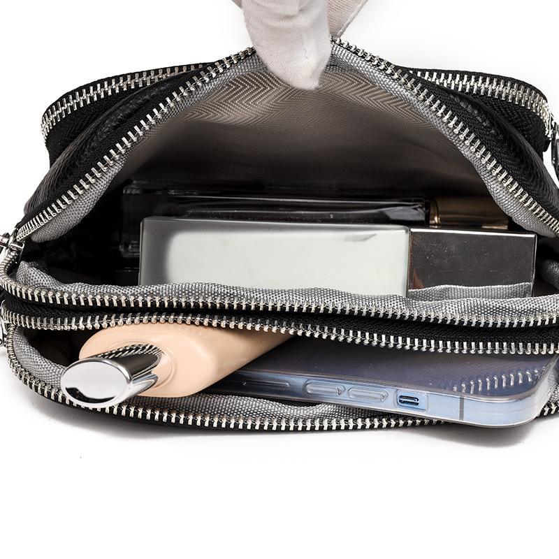 Genuine Leather Simple Design Trend Crossbody Bags 6