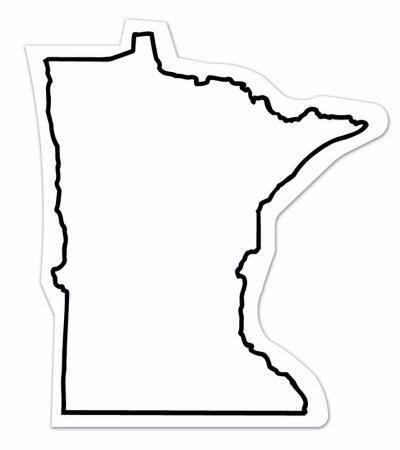 Minnesota State Shape Magnet - Full Color 1