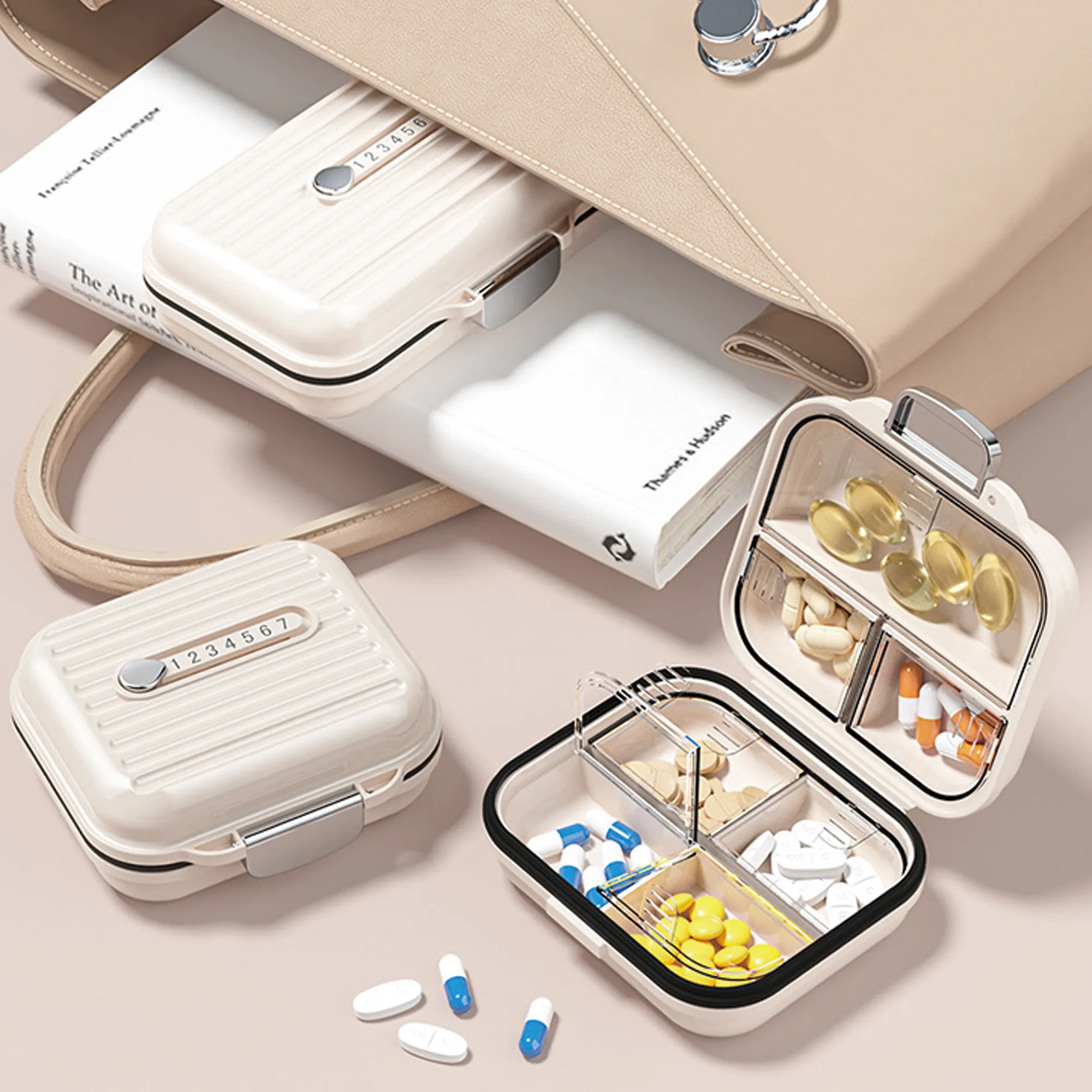 Lightproof Travel Pill Organizer 4