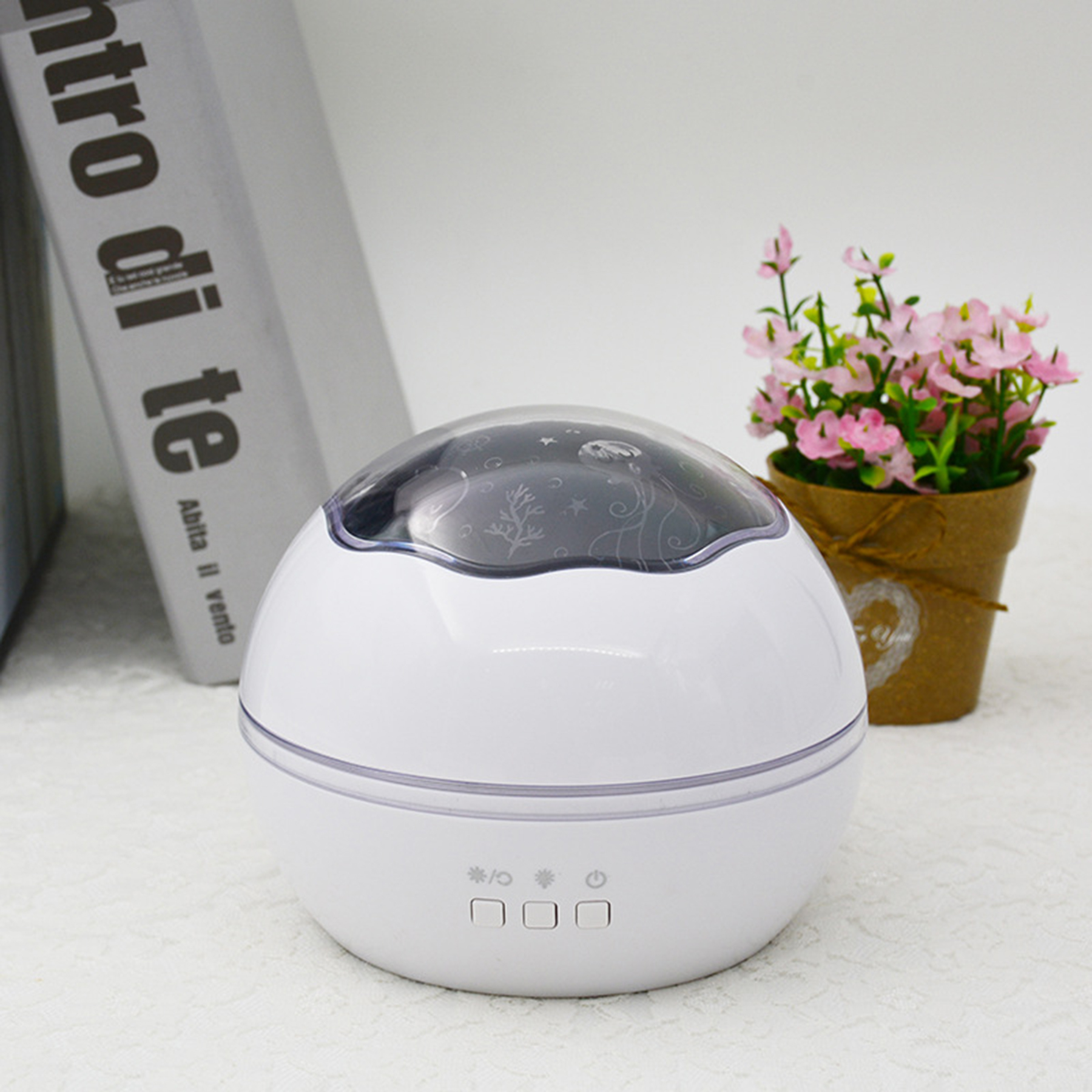 Round Moon Star Projector Night Light 2