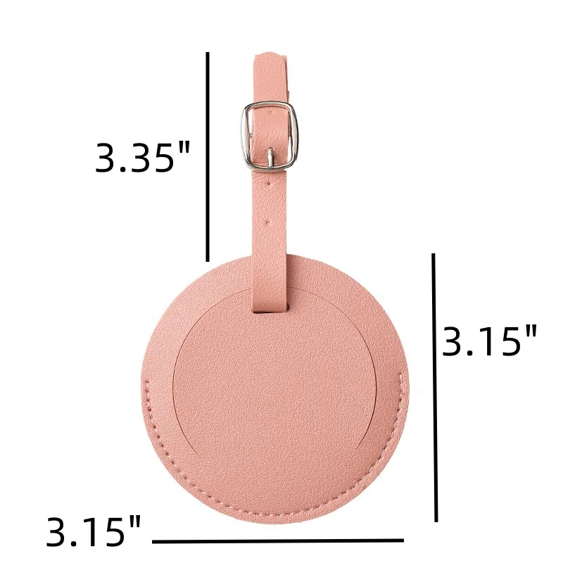 Round PU Luggage Tags 6