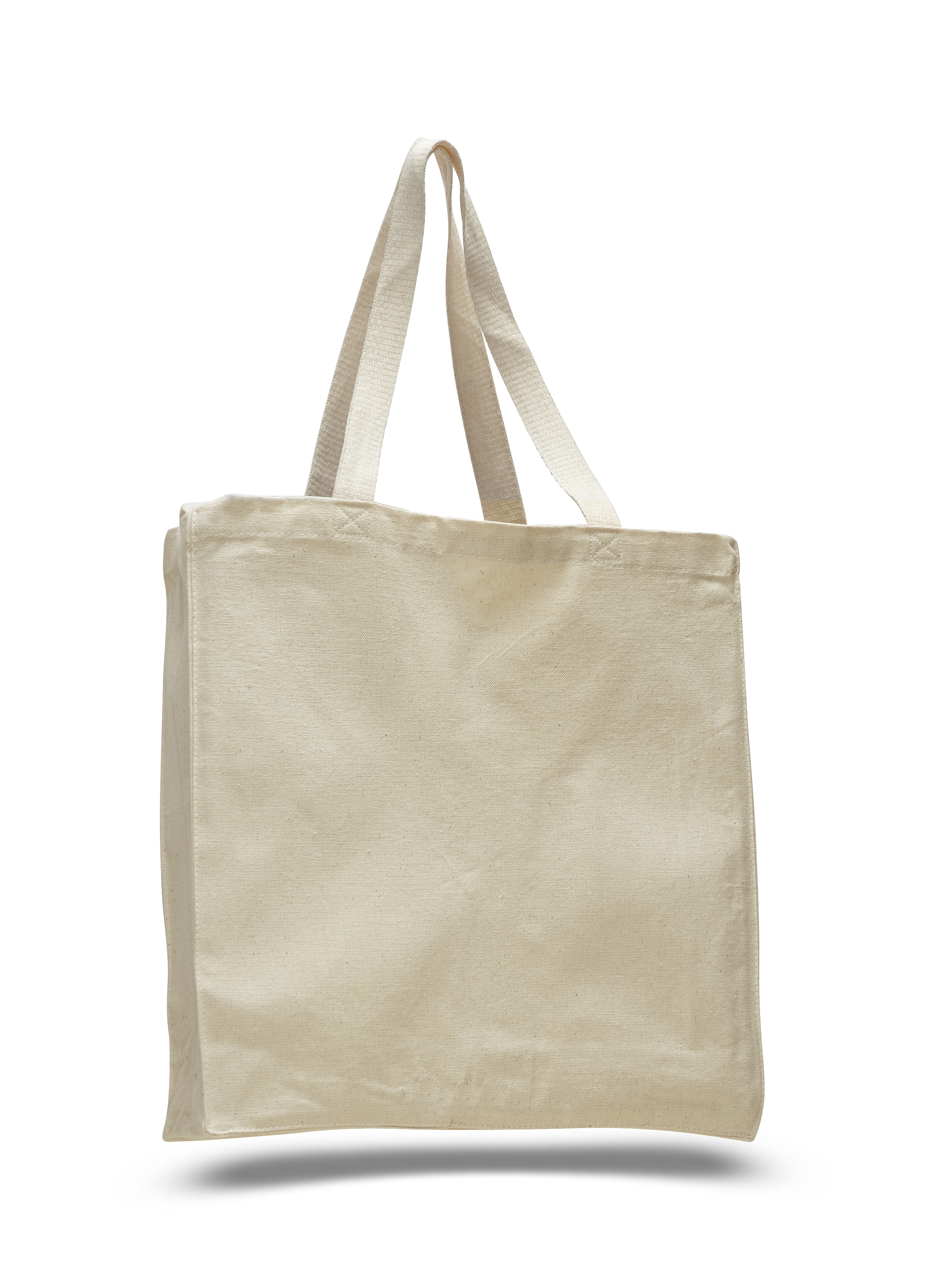 Heavy 12 oz. Cotton Canvas Shopper Tote Bag - Colors, custom tote bag with logo imprint 3