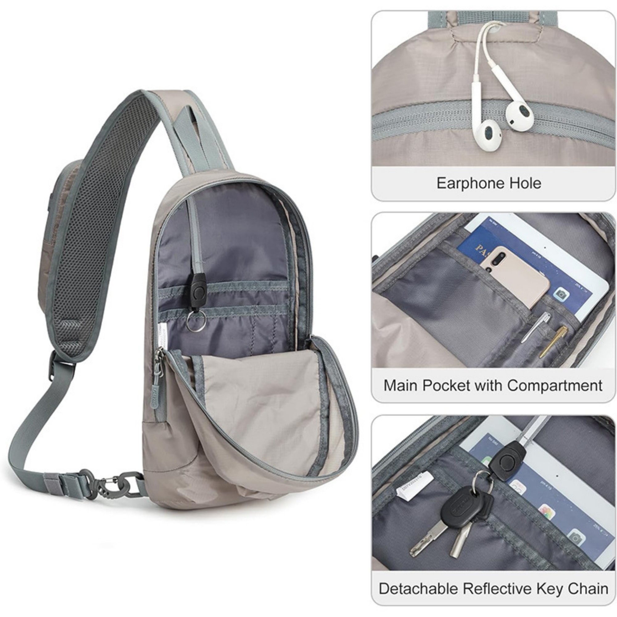 RFID Blocking Lightweight Crossbody Backpack 5