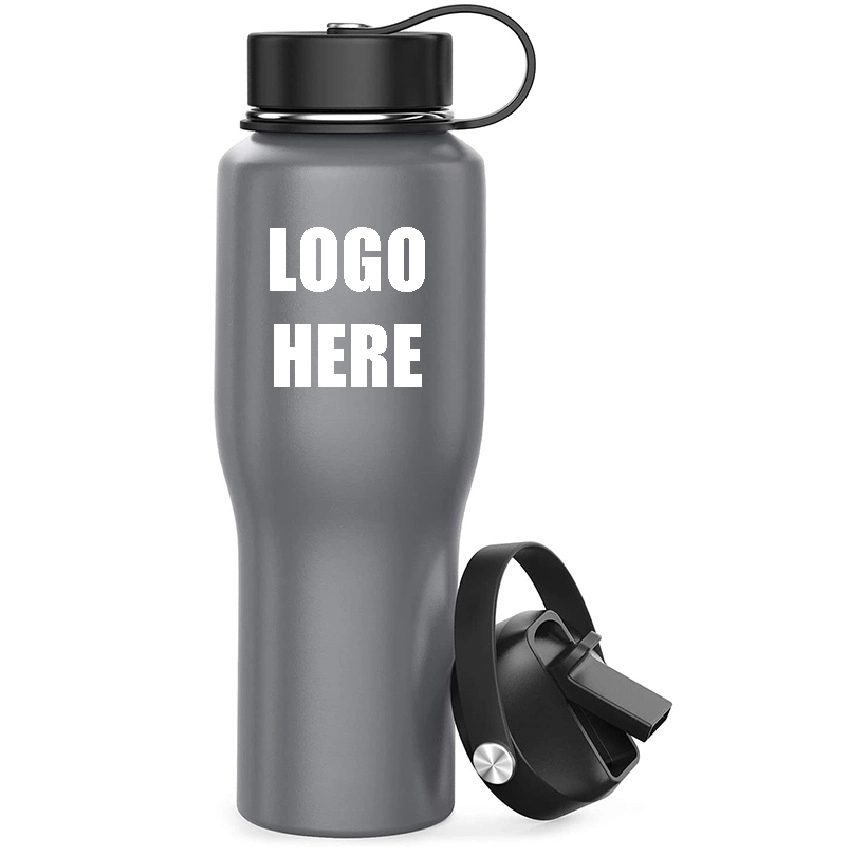 Custom 32 oz Stainless Steel Insulated Sports Bottle, custom water bottle with logo imprint 5