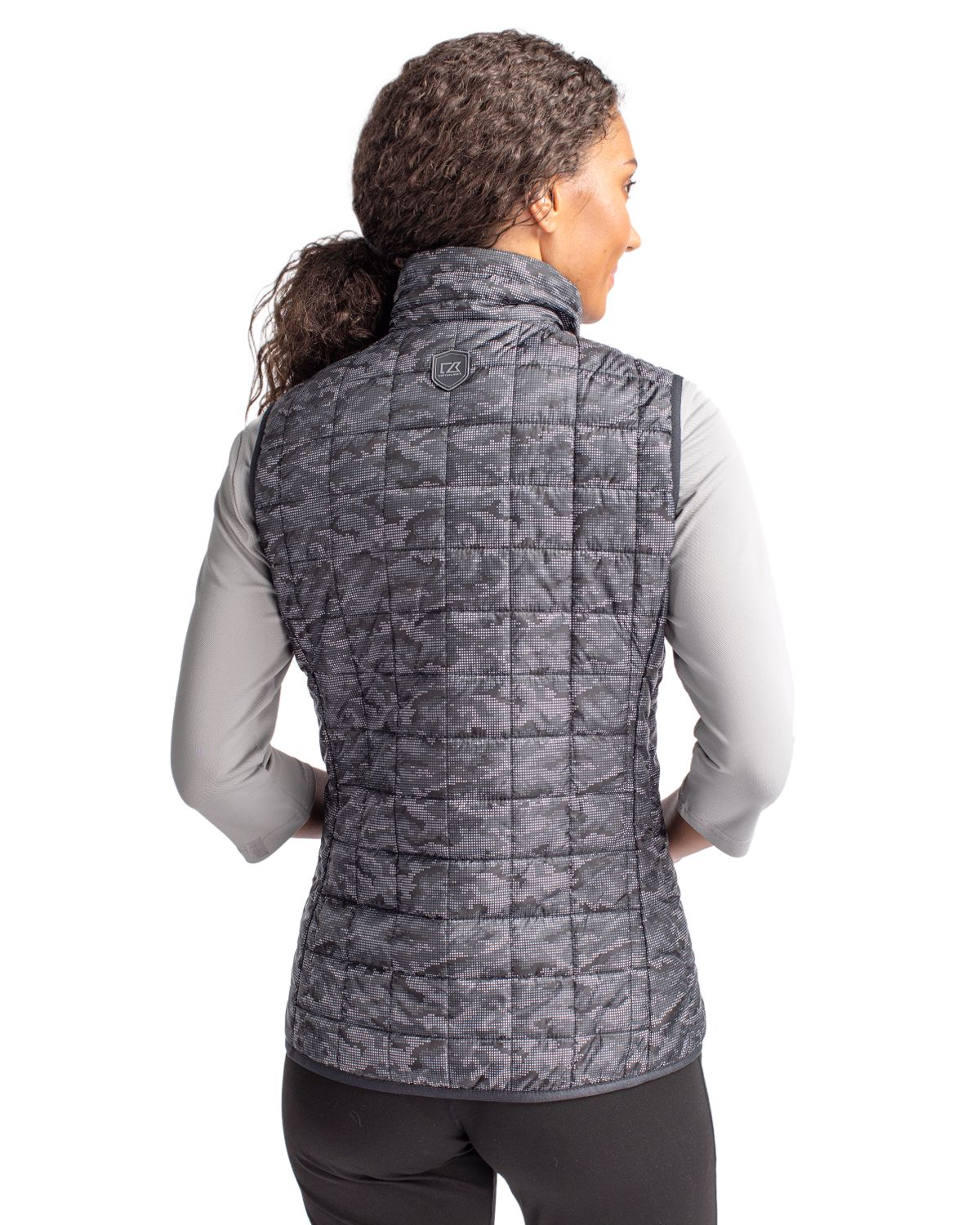 Rainier PrimaLoft Womens Eco Insulated Full Zip Printed Puffer Vest
