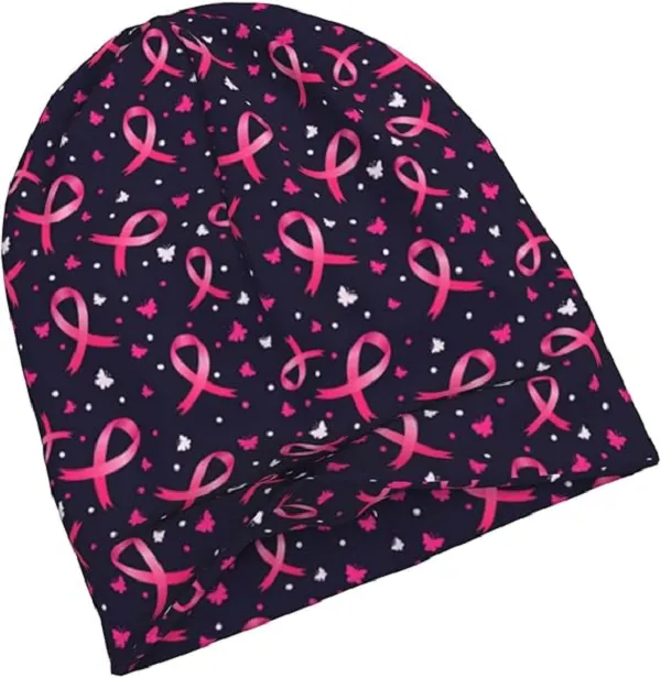 Breast Cancer Slouchy Beanie Hats 4