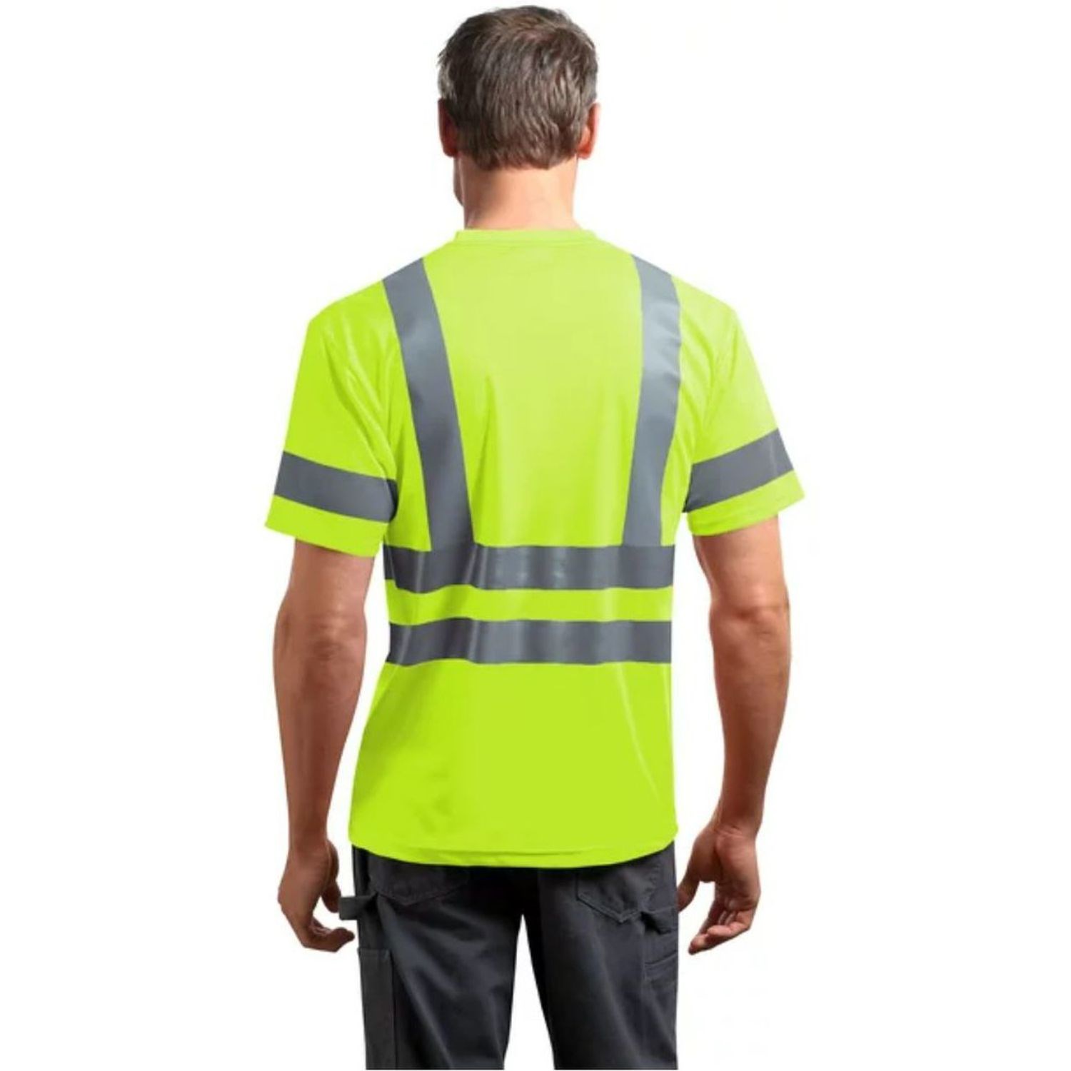 rPET Class 3 Reflective Safety T-Shirt W/ Pocket 9