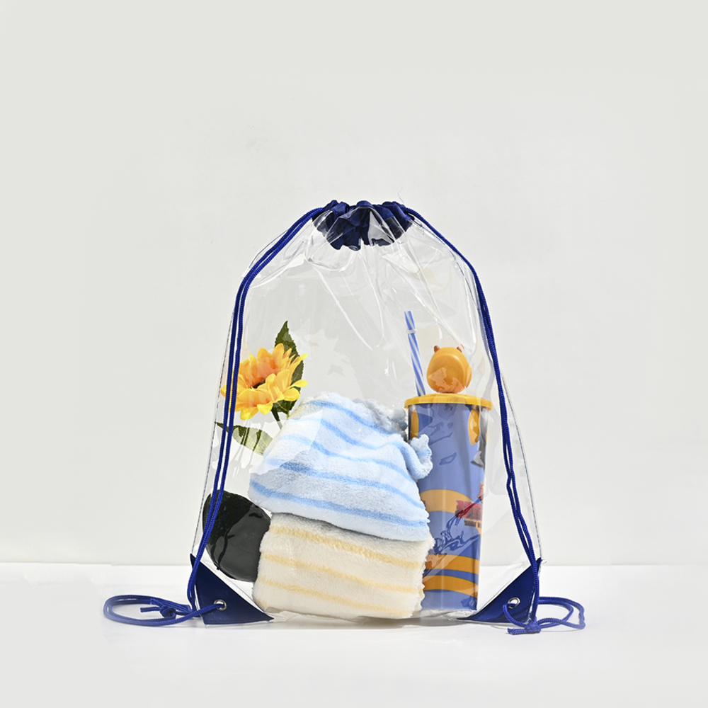 Transparent PVC Drawstring Backpack 1