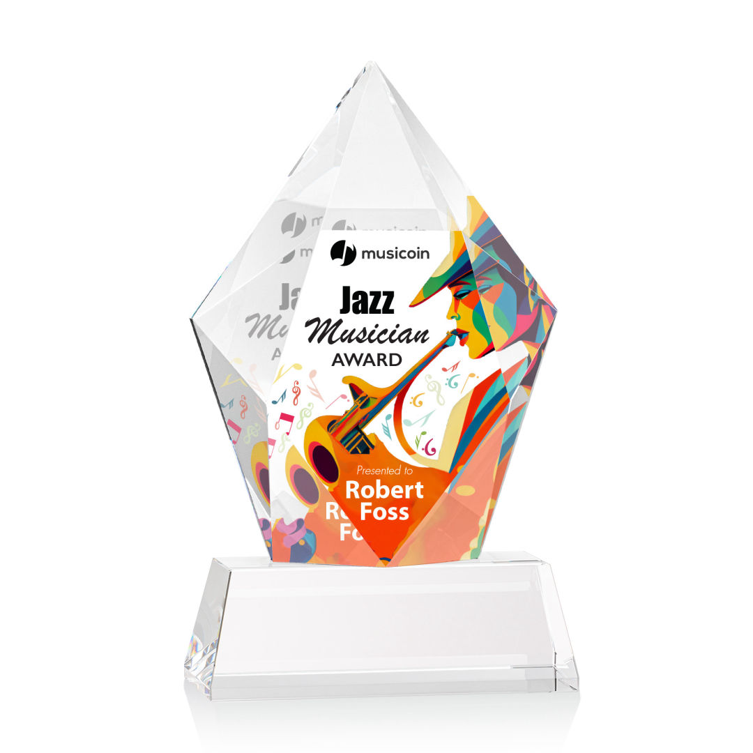 Devron VividPrint™ Award on Base - Clear 8