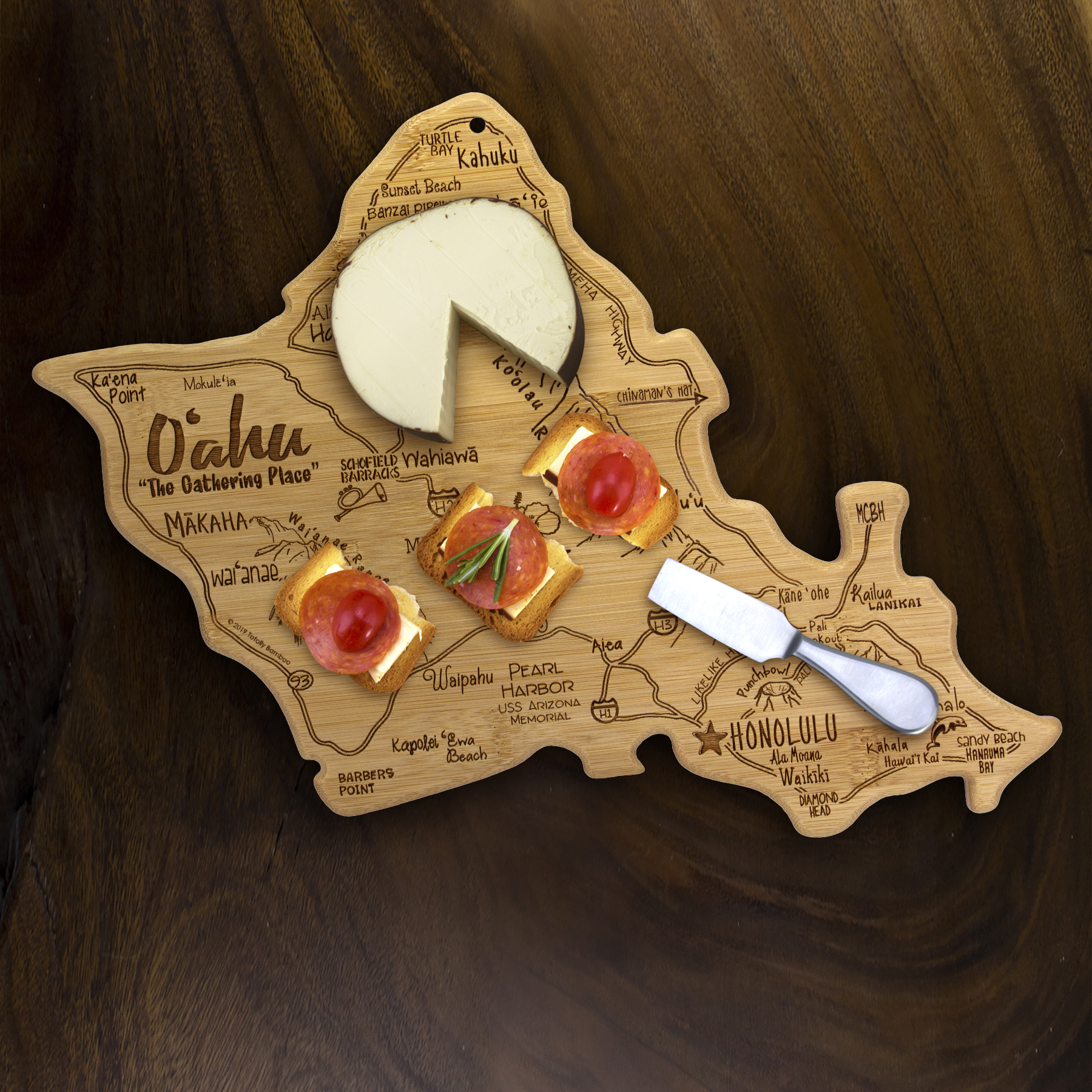 Destination Oahu Hawaii Cutting & Serving Board 8