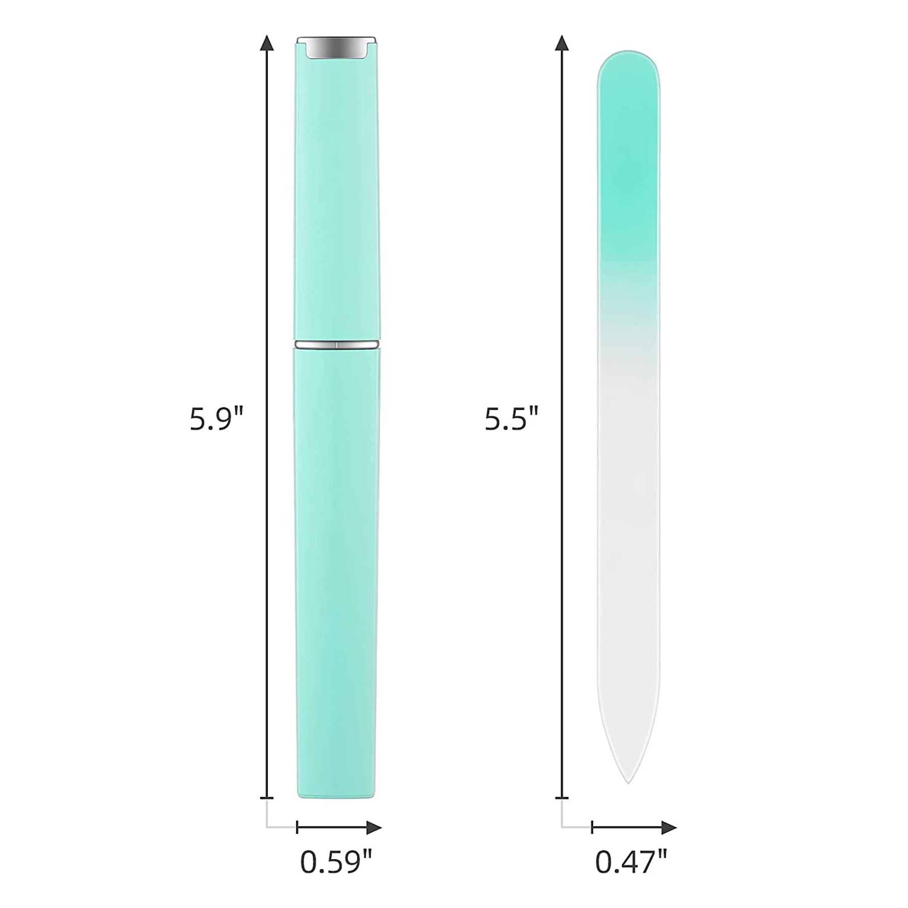 Glass Nail File with Case 2