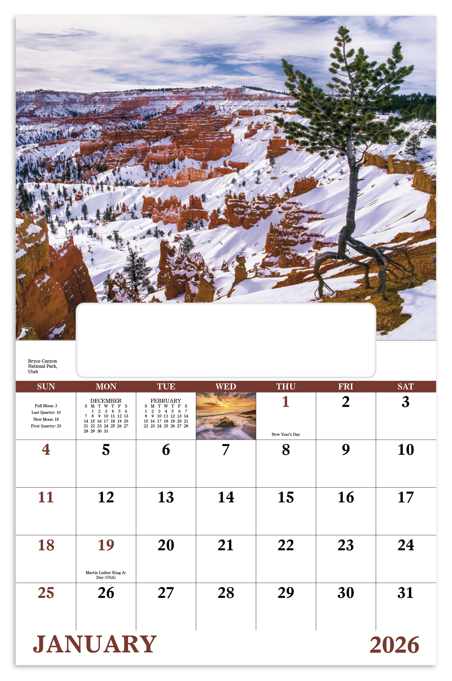 Good Value™ Landscapes of America - Window Calendar 3