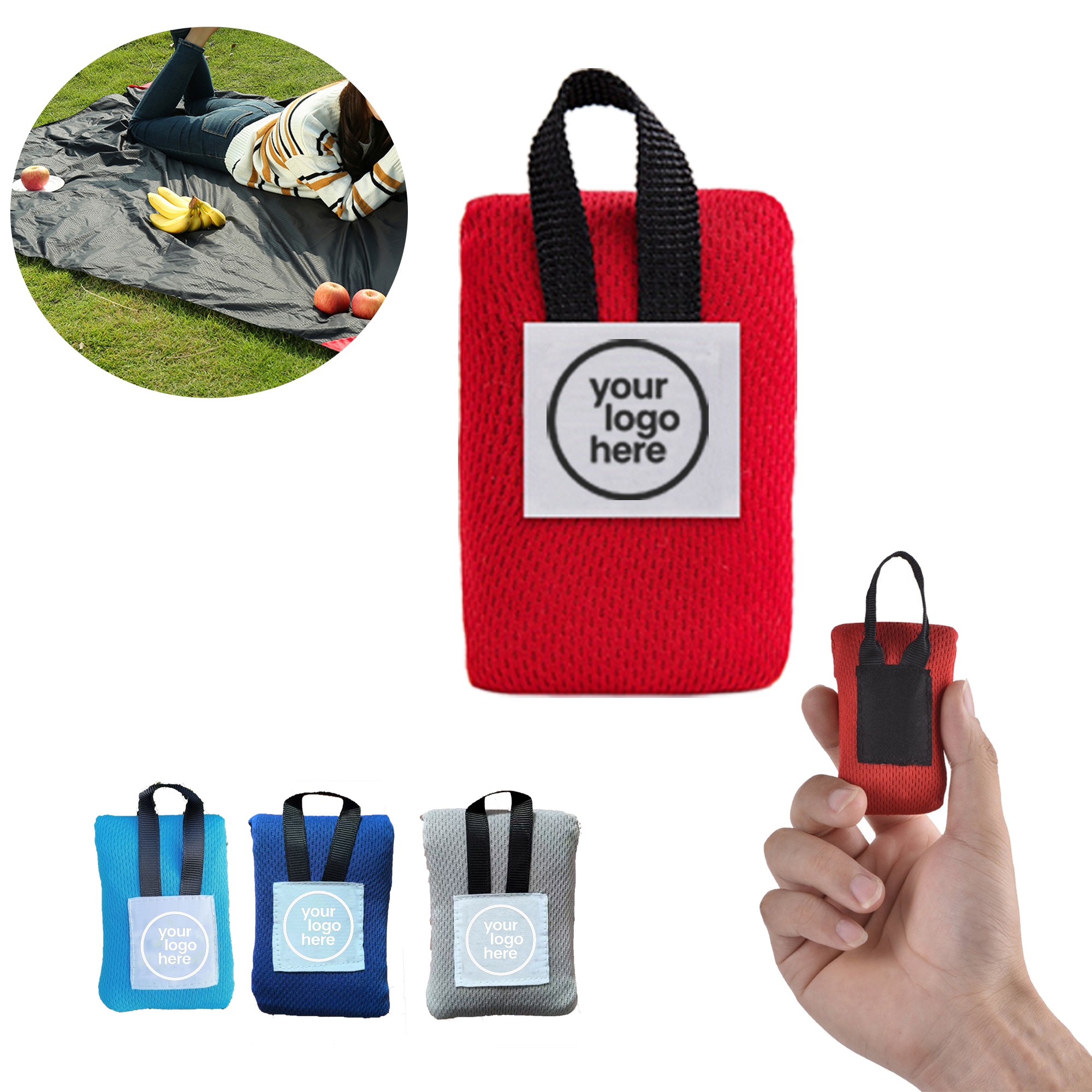 MOQ:100pcs Custom Logo Waterproof Picnic Mat 1