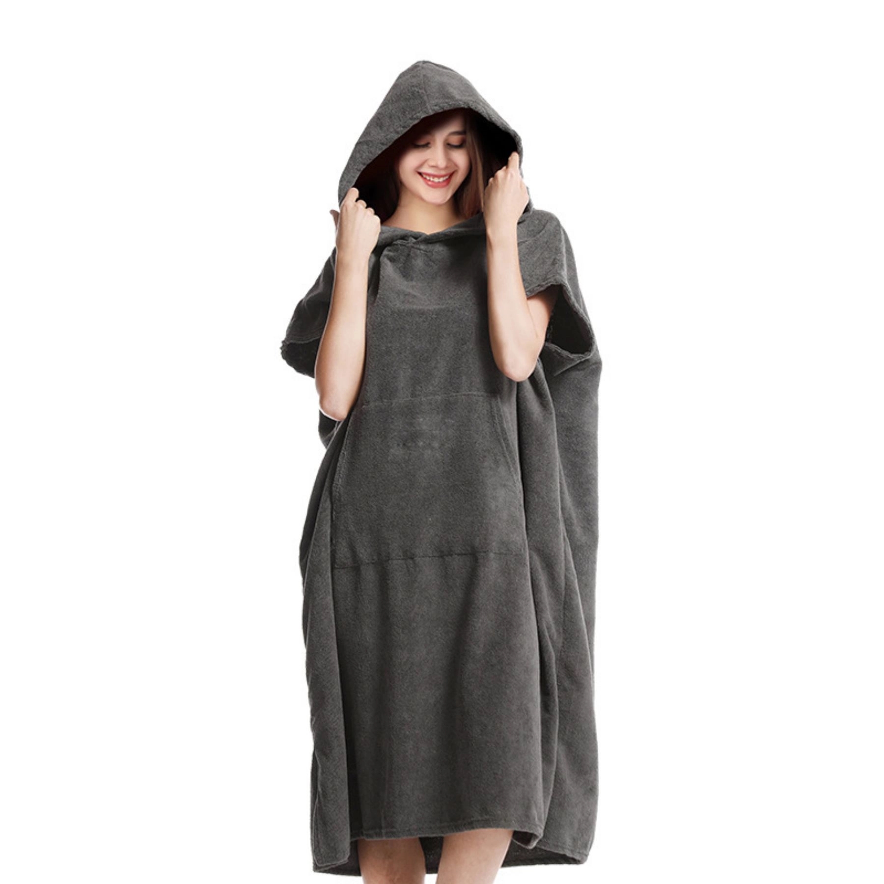 Quick Dry Hooded Towel Poncho 6