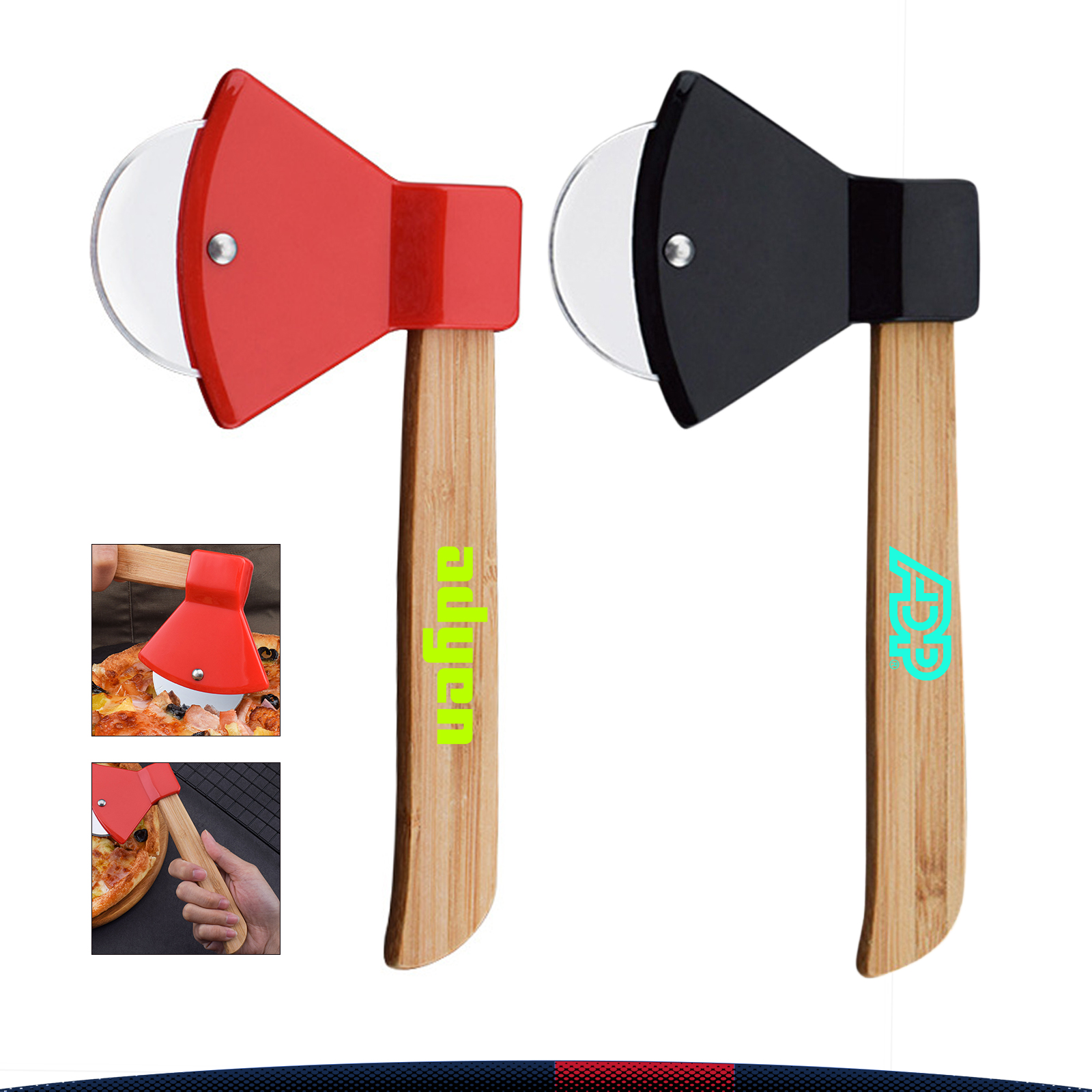 Bamboo Axe Pizza Cutter 4