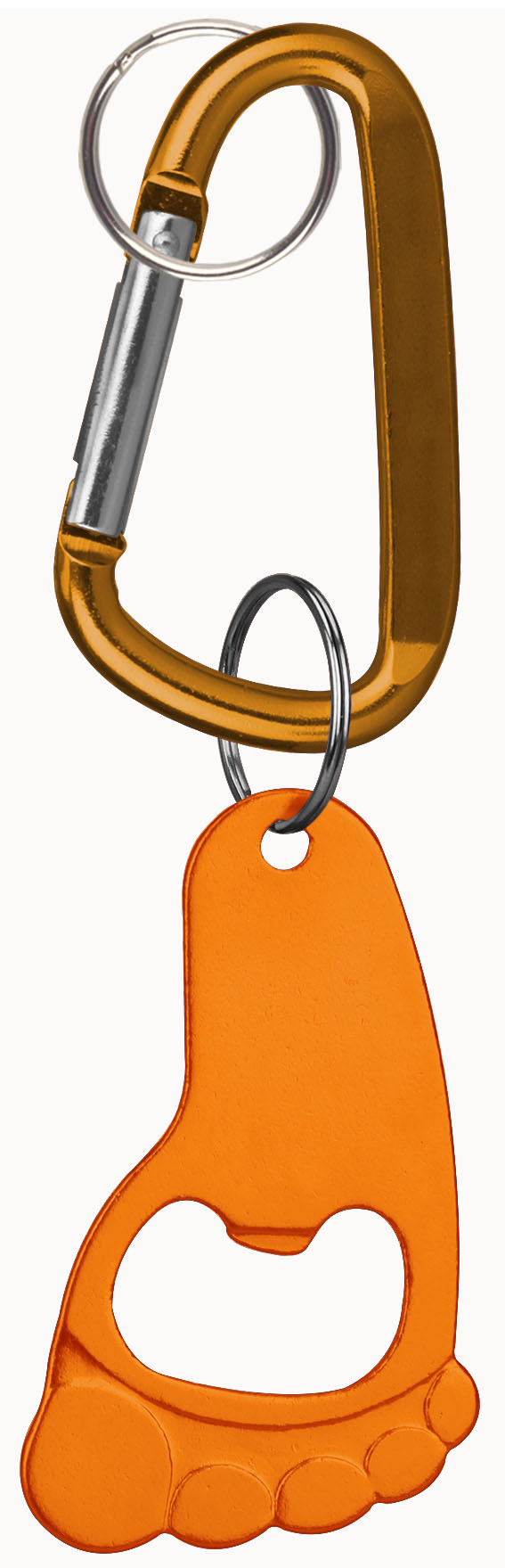 Foot Shaped Bottle Opener Key Holder and Carabiner 1