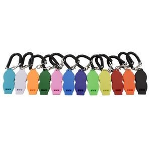 Whistle Durable Metal Pet Training Clicker With Wrist Band 30