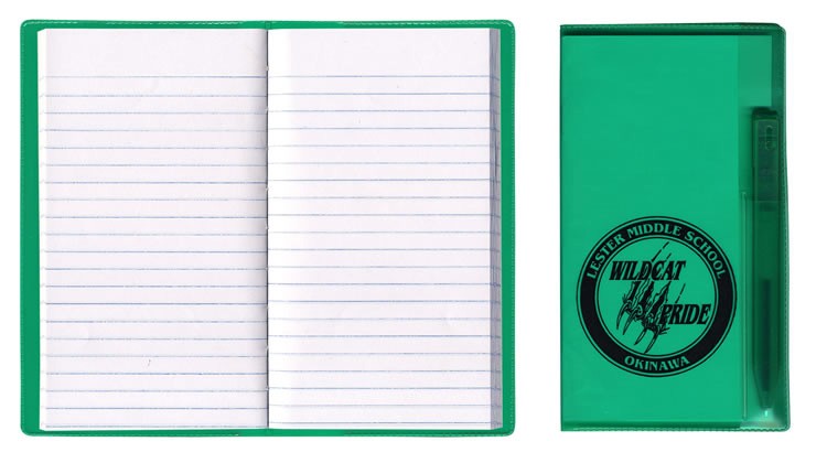 Translucent Vinyl Cover Tally Book with Flat Pen 4