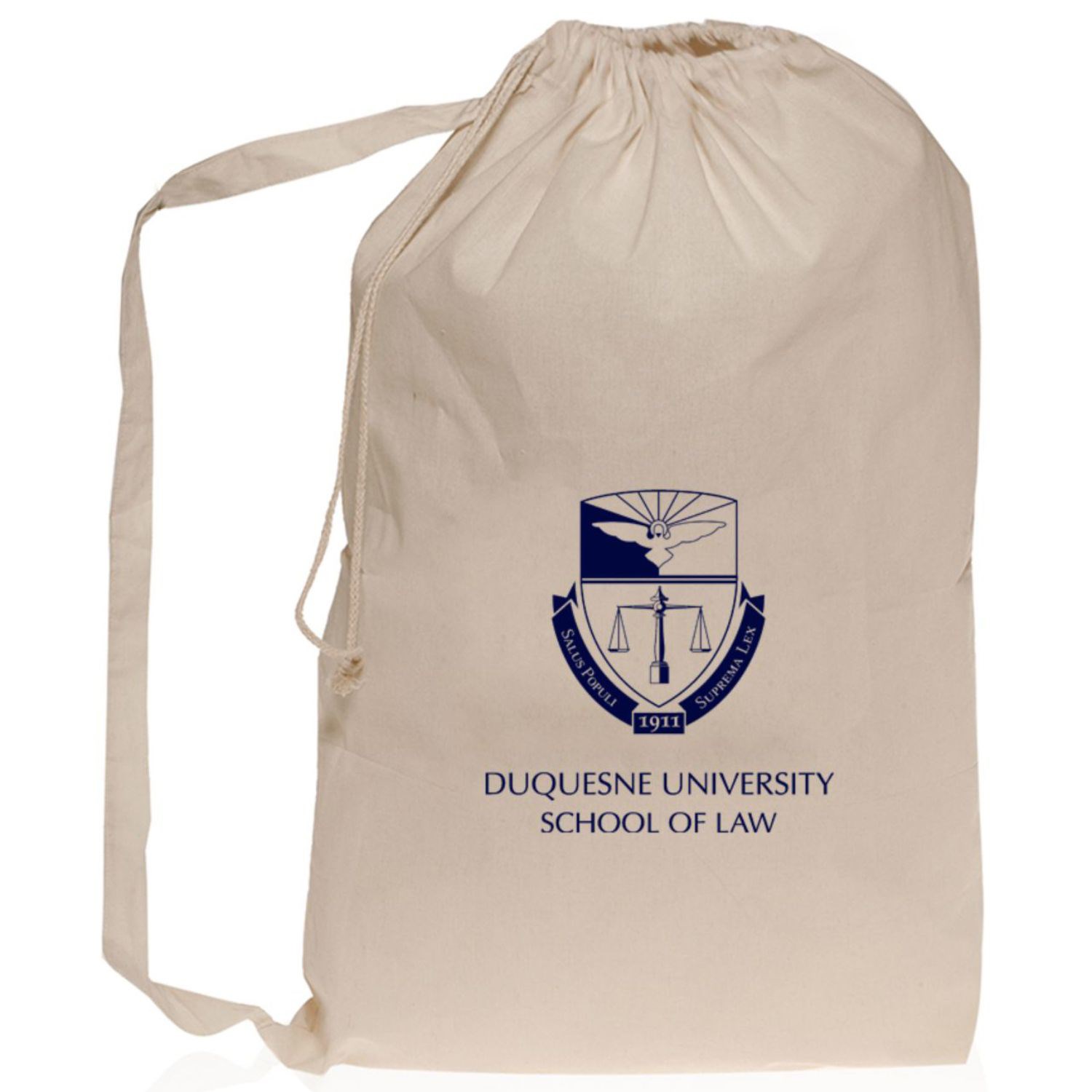Natural Cotton Laundry Bags for Collegiate 2
