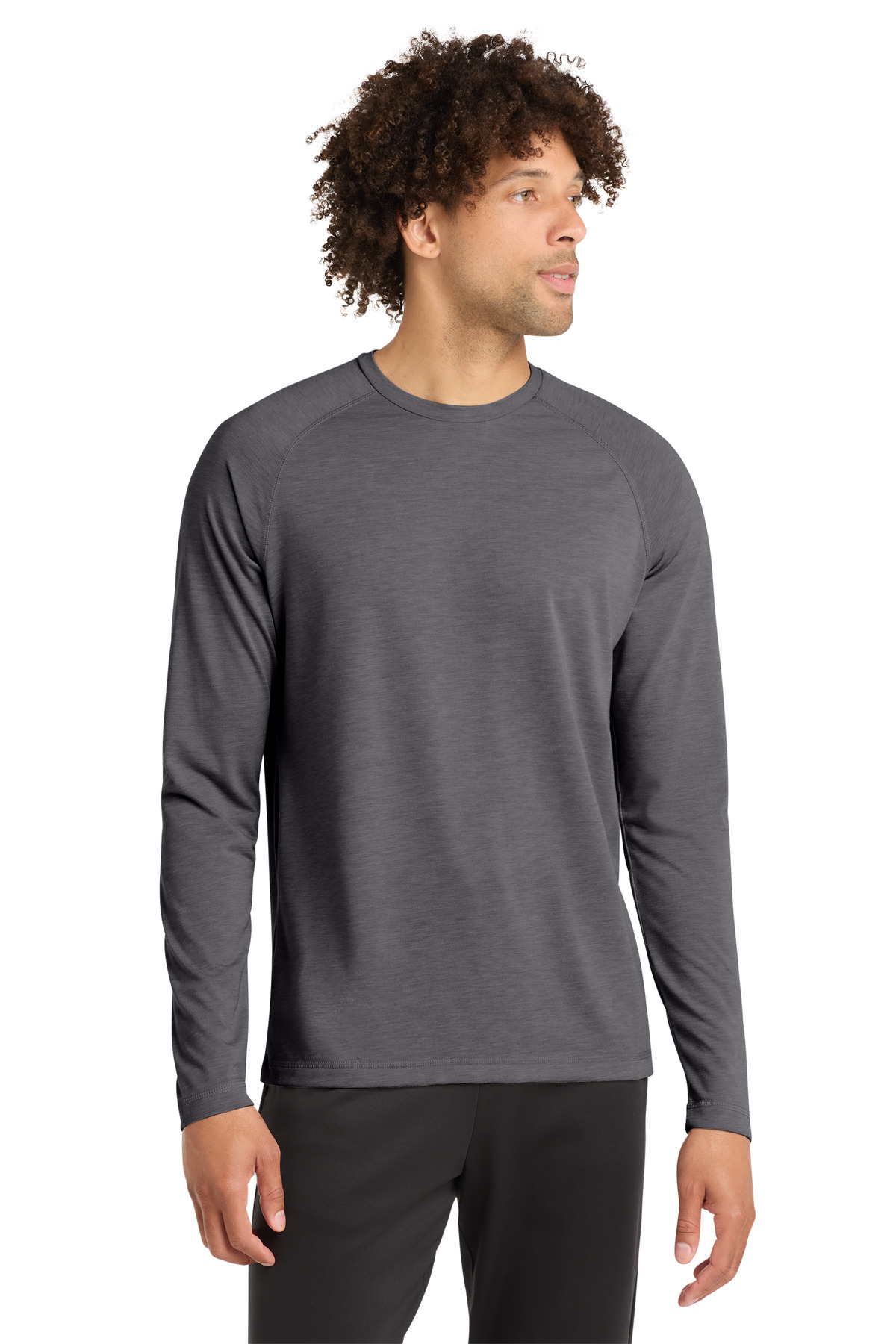 Sport-Tek PosiCharge Long Sleeve Tri-Blend Wicking Raglan Tee ST400LS 71