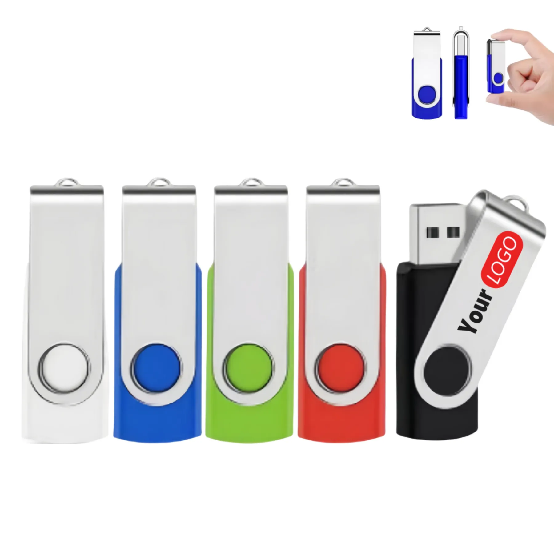 8 GB Classic Swivel USB Flash Drive
