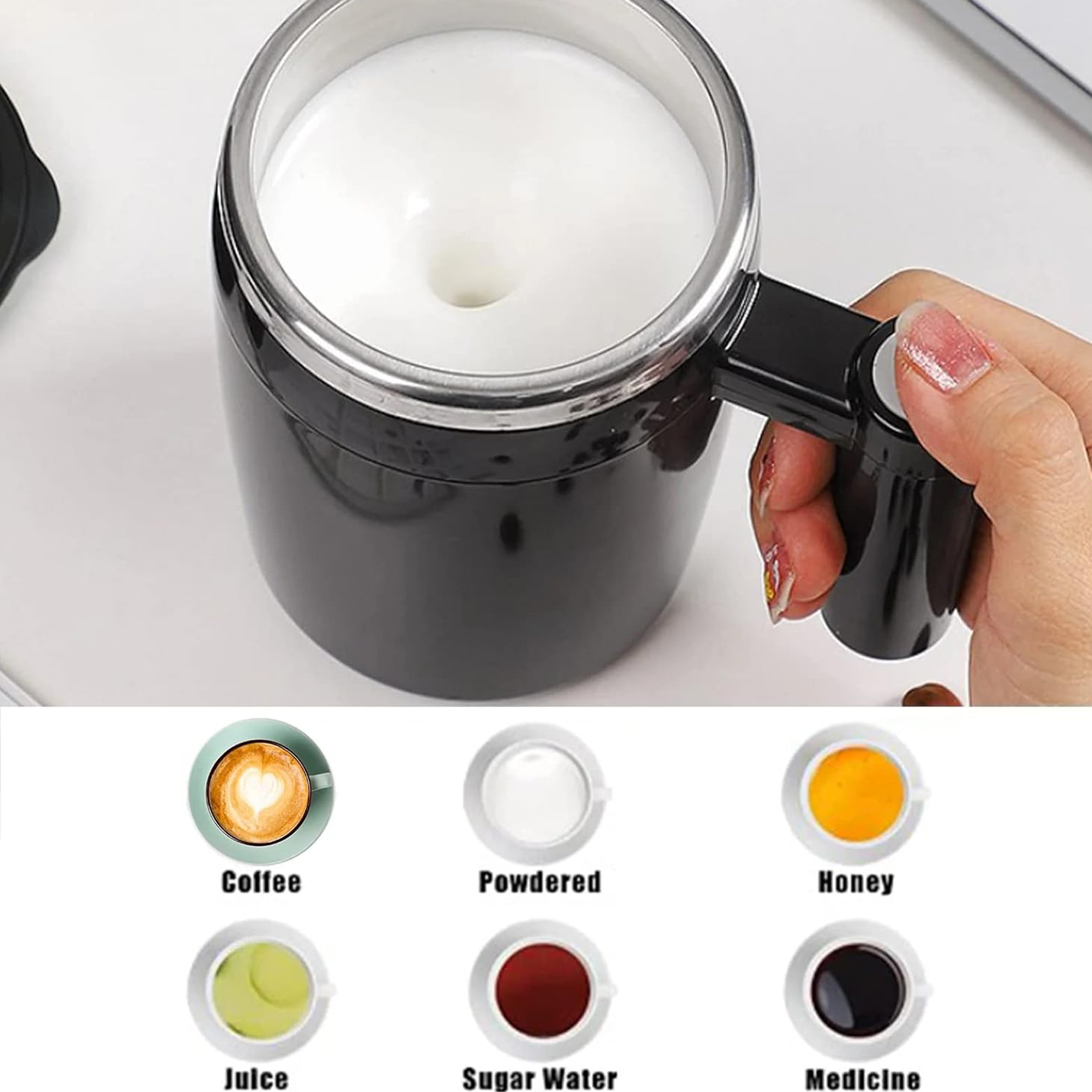 Automatic Self-Stirring Coffee Mug 4