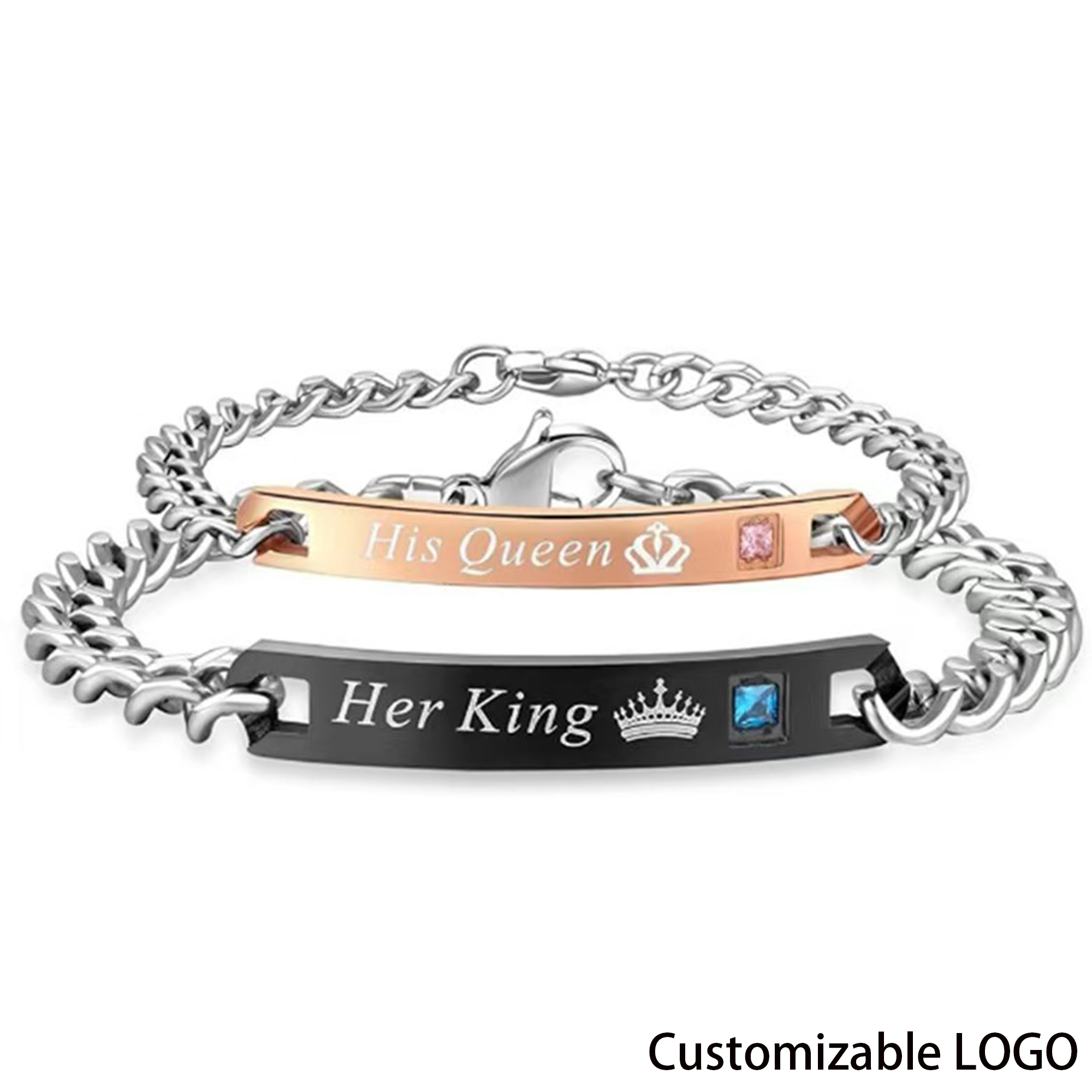 Customizable Logo Titanium Steel Bracelet 2