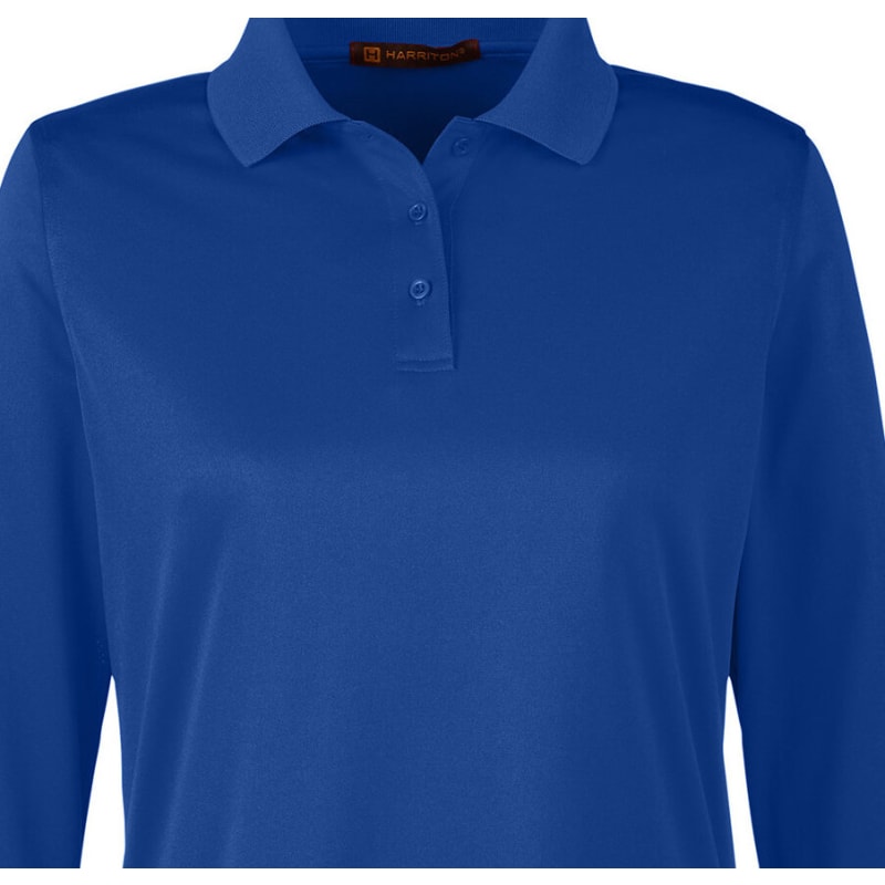 Harriton Ladies' Advantage Snag Protection Plus IL Long Sleeve Polo 5