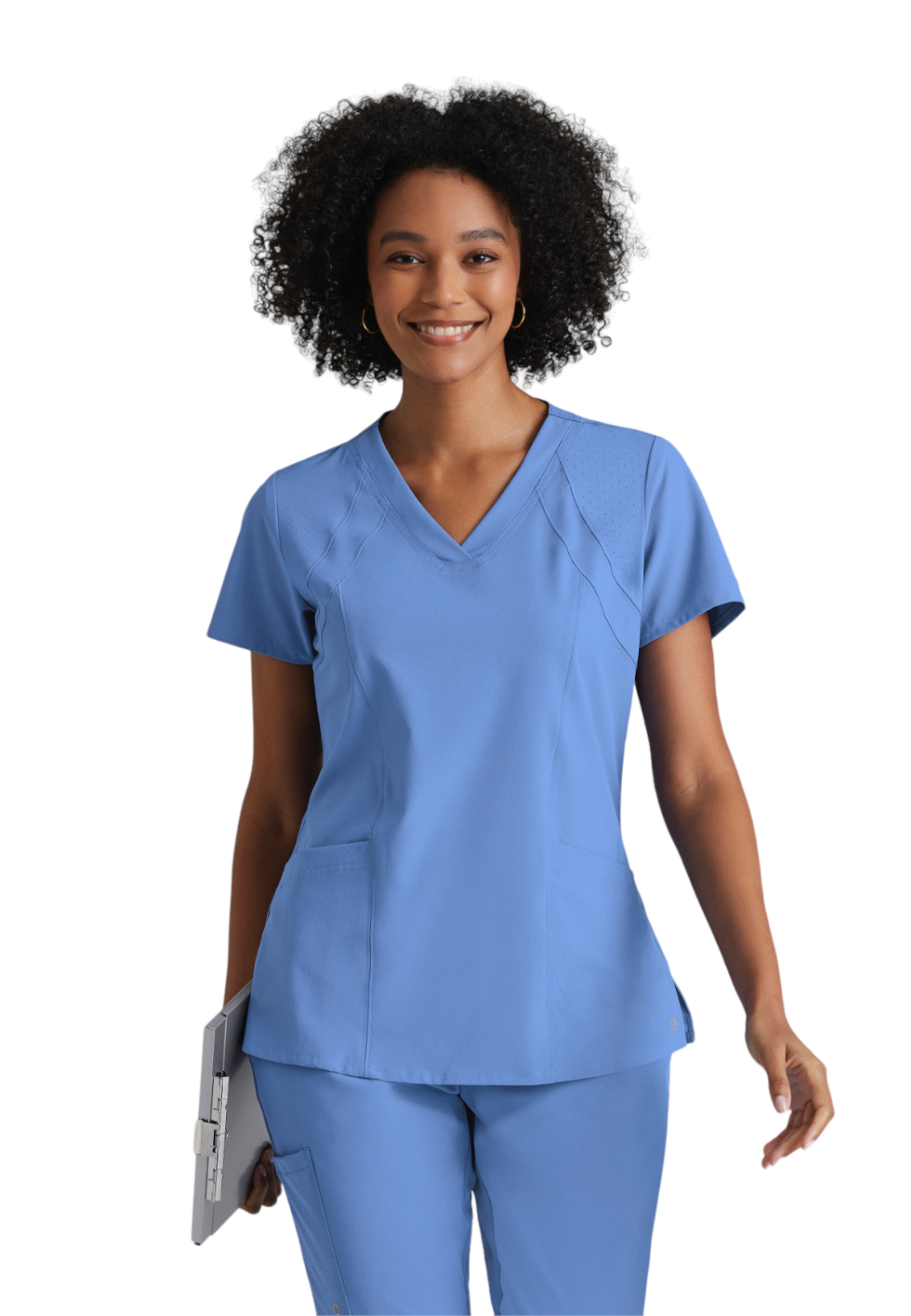 Barco One - Women's Four-Pocket V-Neck Racer Scrub Top 24