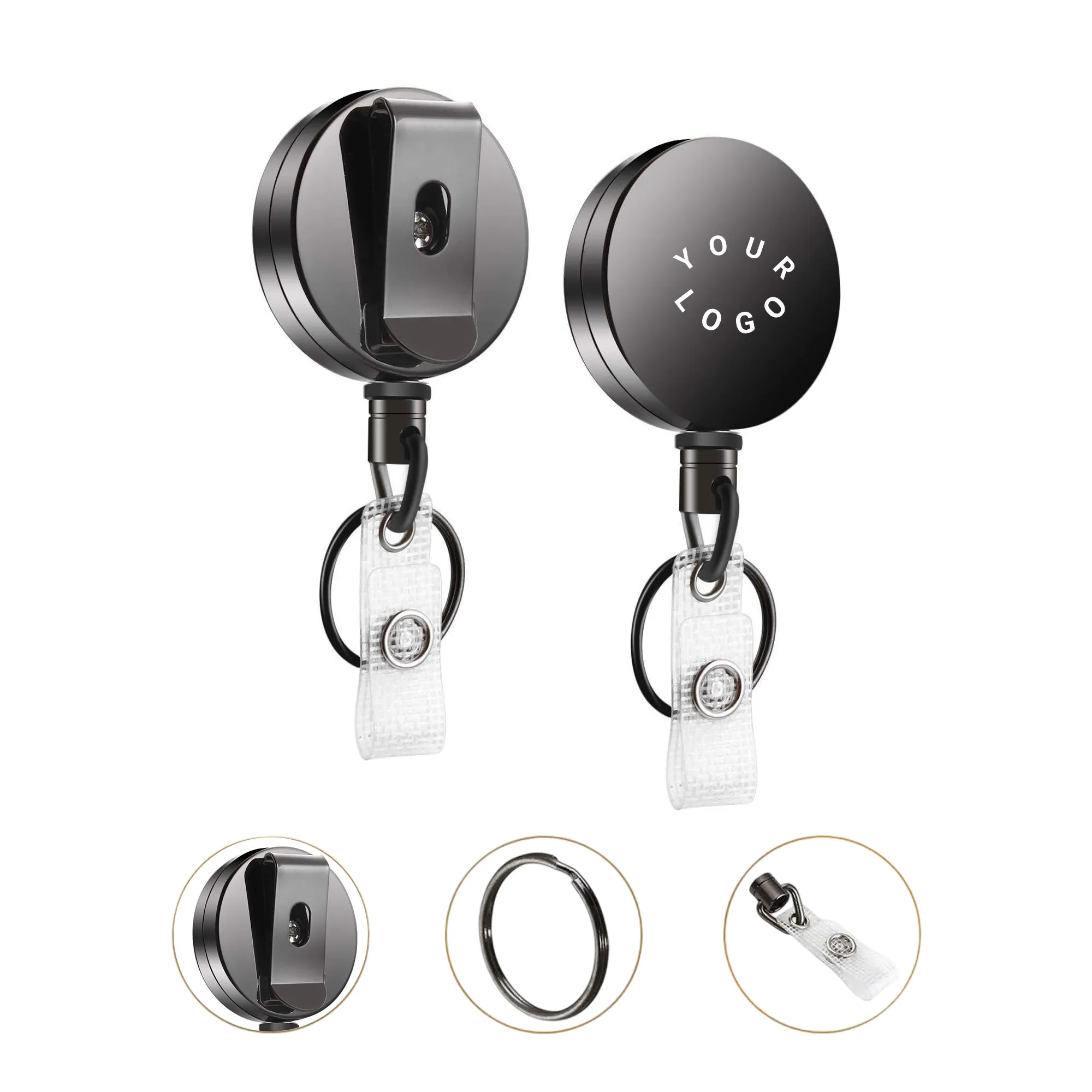 Waterproof ID Badge Holder with Retractable Design 1