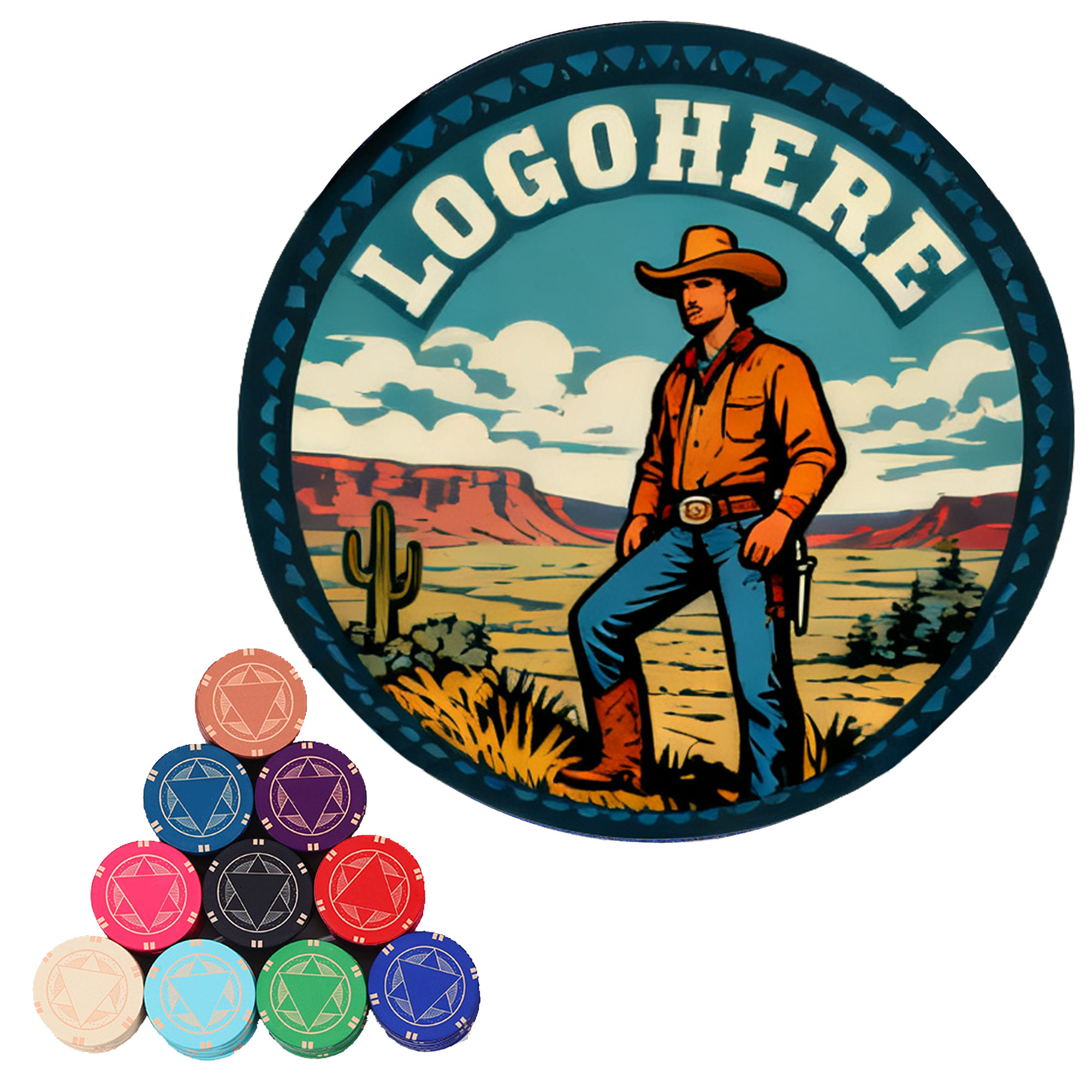 Premium 39mm Ceramic Gaming Chips 3