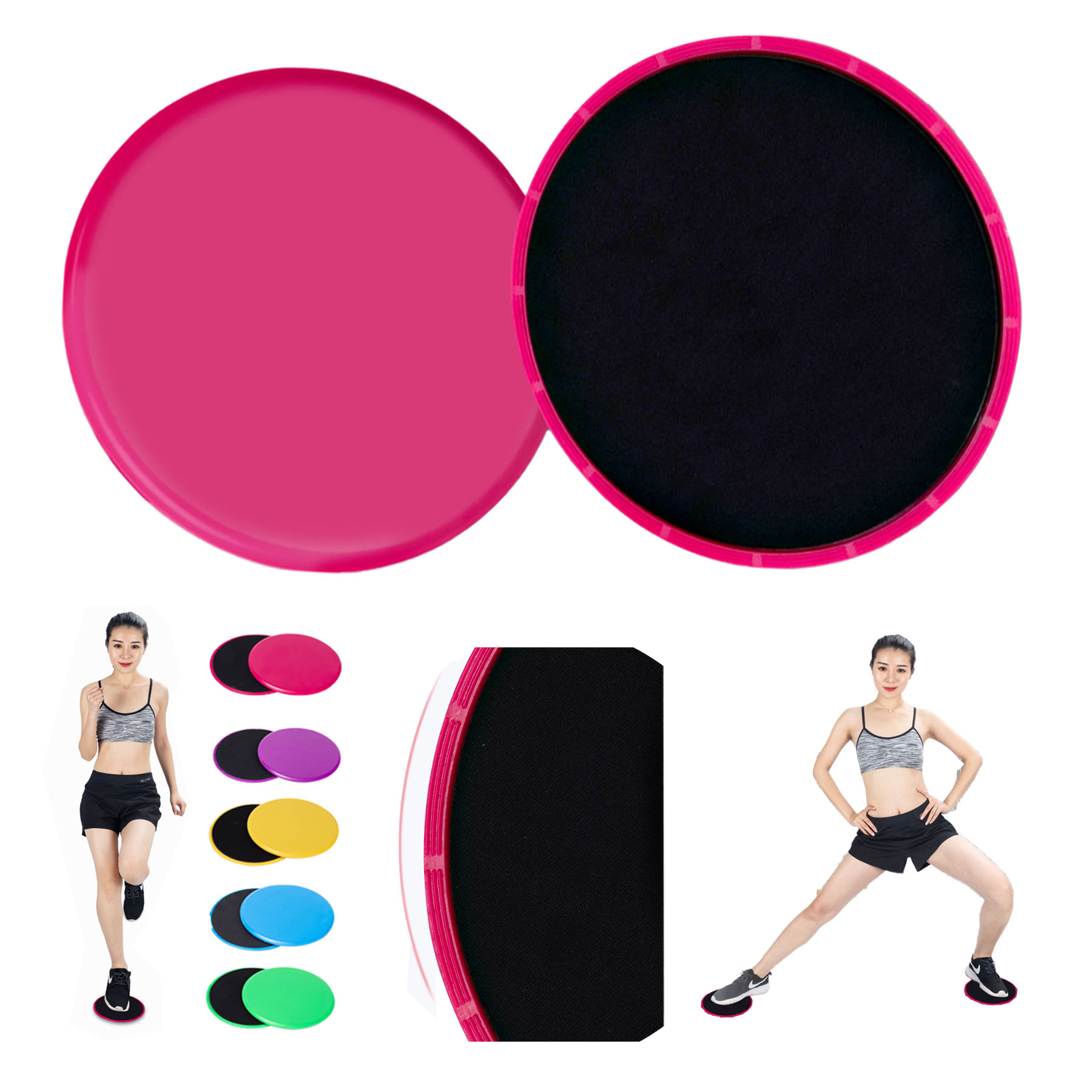 Gym Yoga Pilates Core Sliders 2