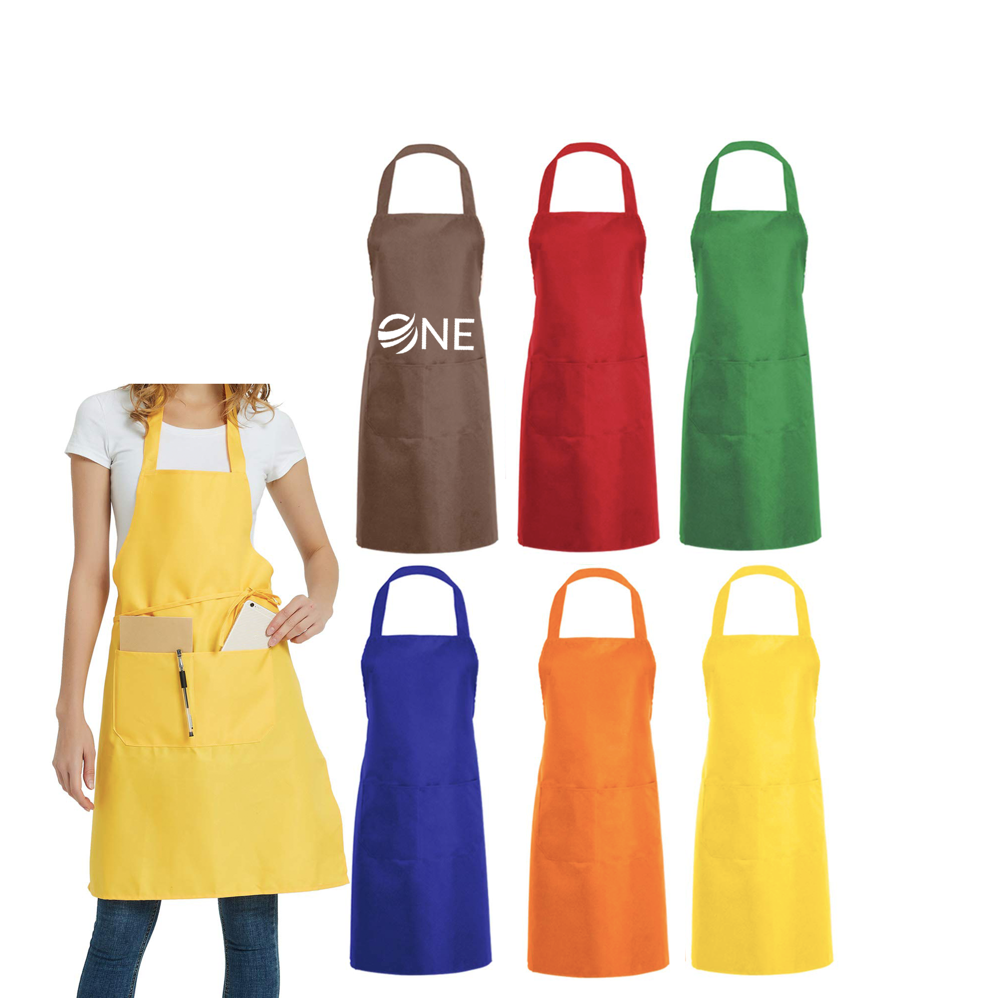 Large Kitchen Cooking Apron 100pcs 2