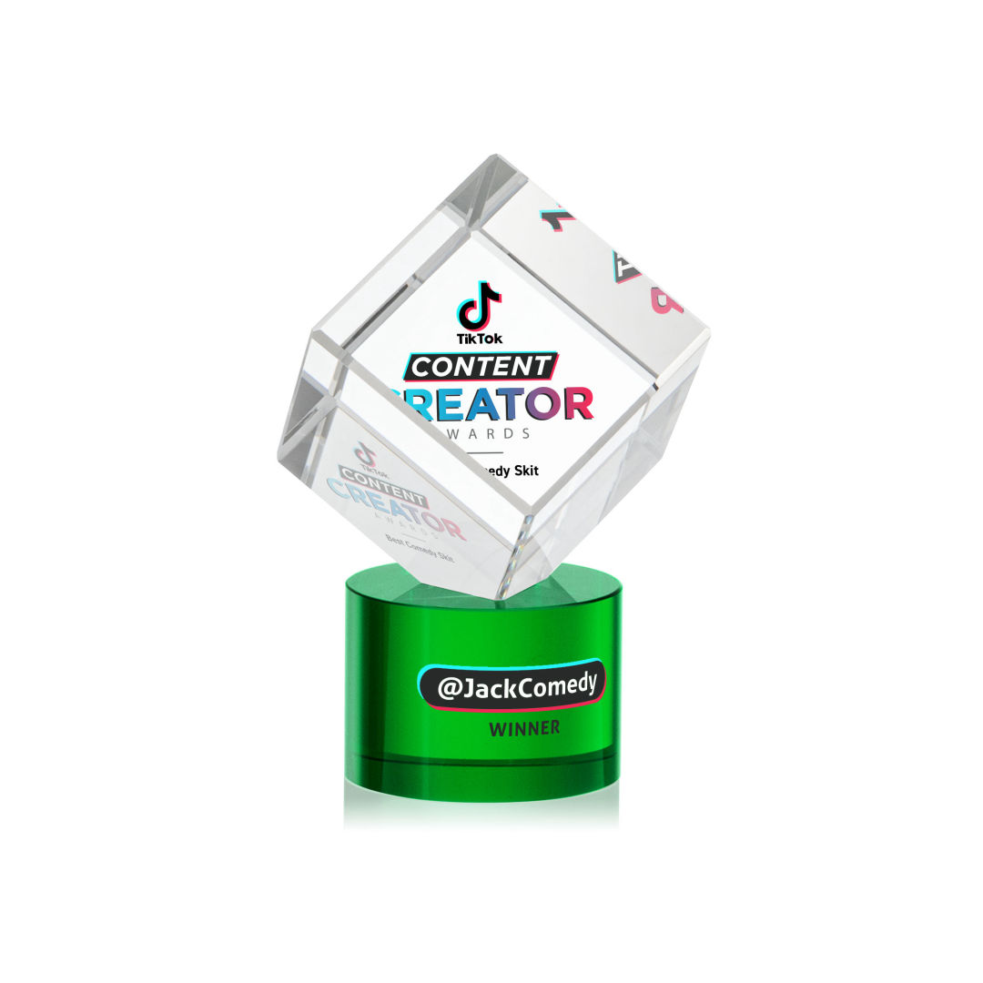 Burrill VividPrint™ Award on Marvel Base - Green 3