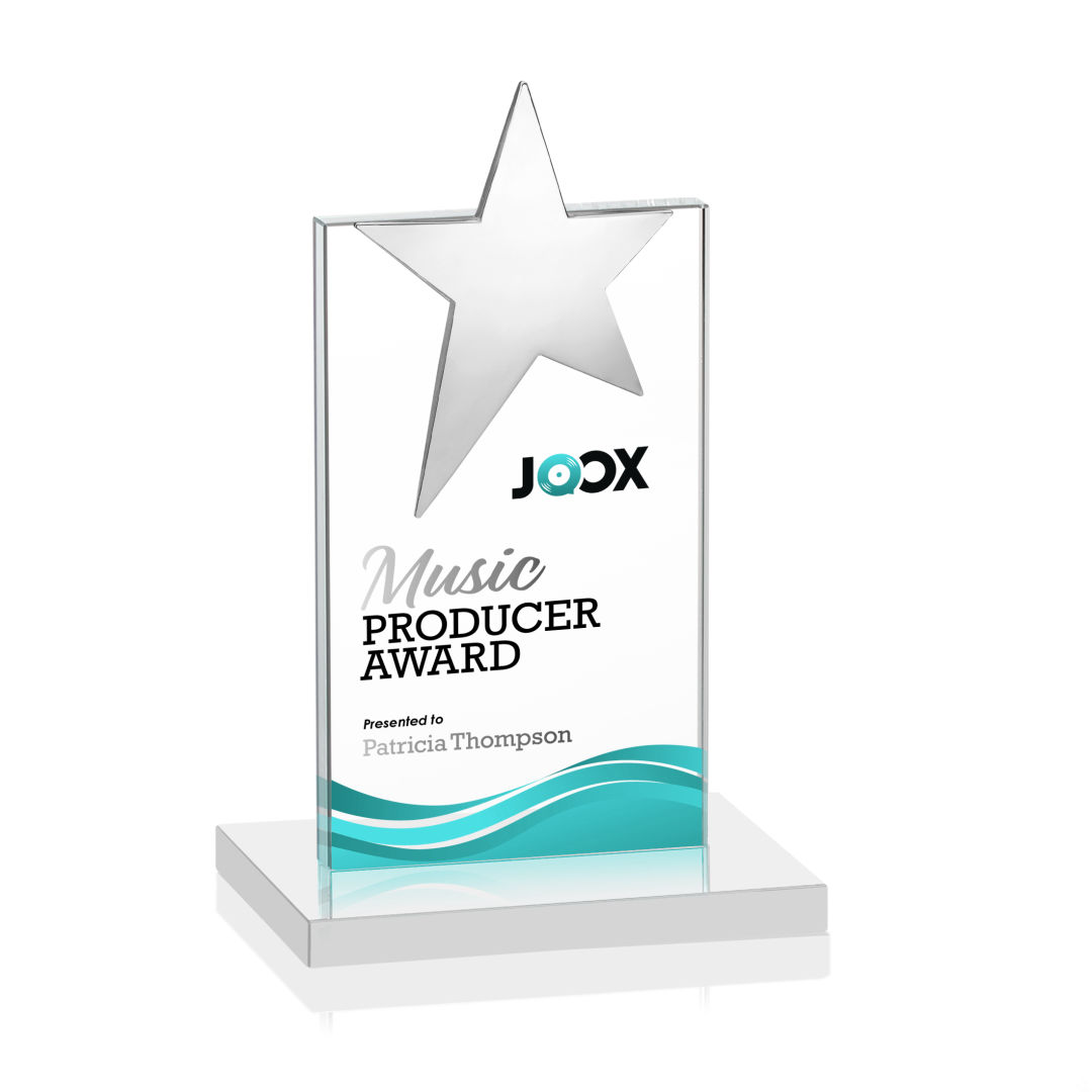 Bryanston Chrome Star VividPrint™ Award - White 7