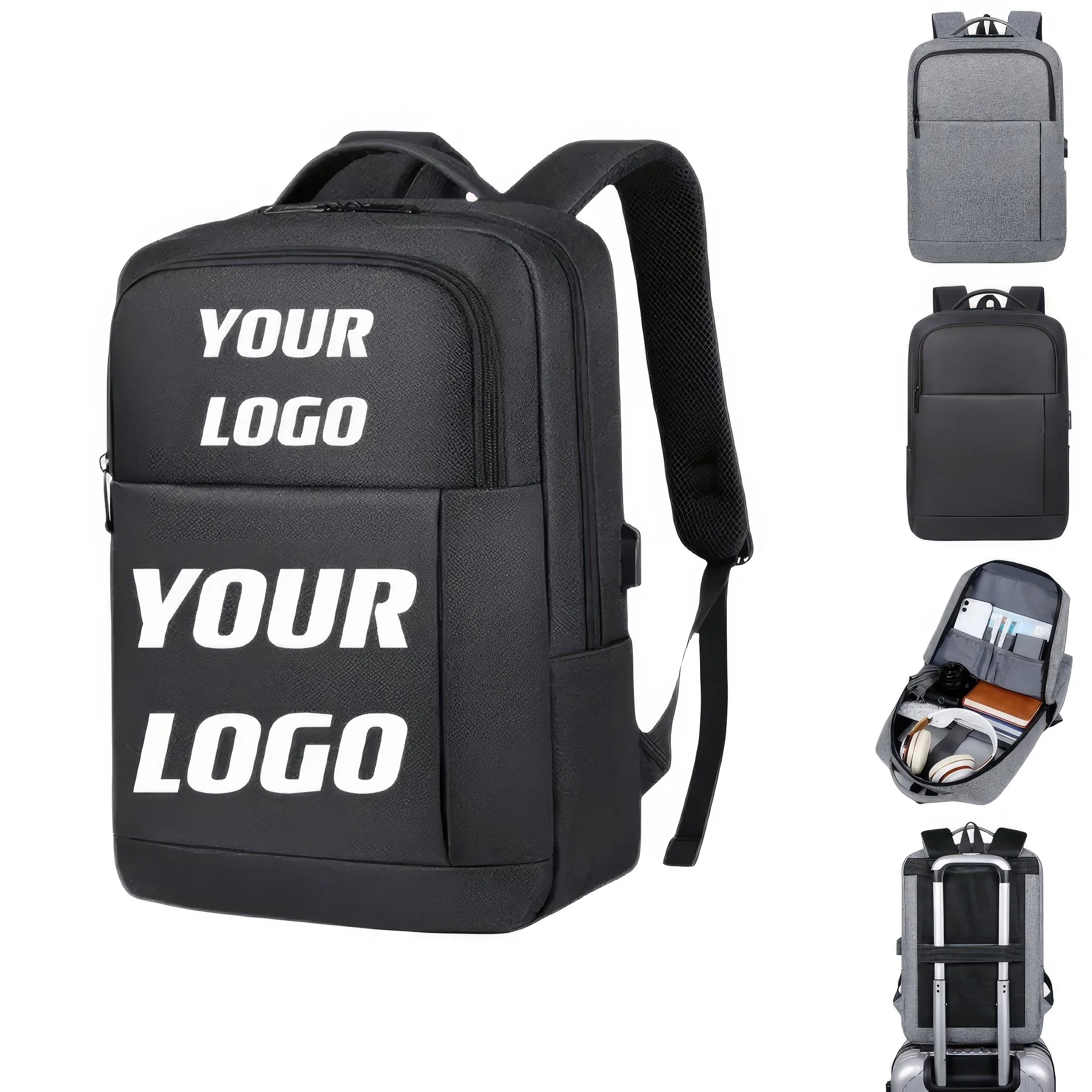 Travel Laptop Backpack With USB Charge Port 2