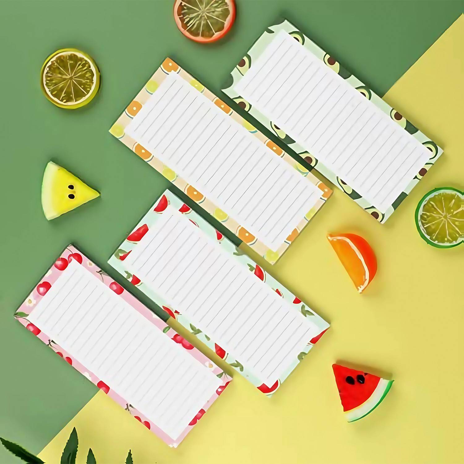 Fruit Design Magnetic Notepad Fridge Grocery Lists 10